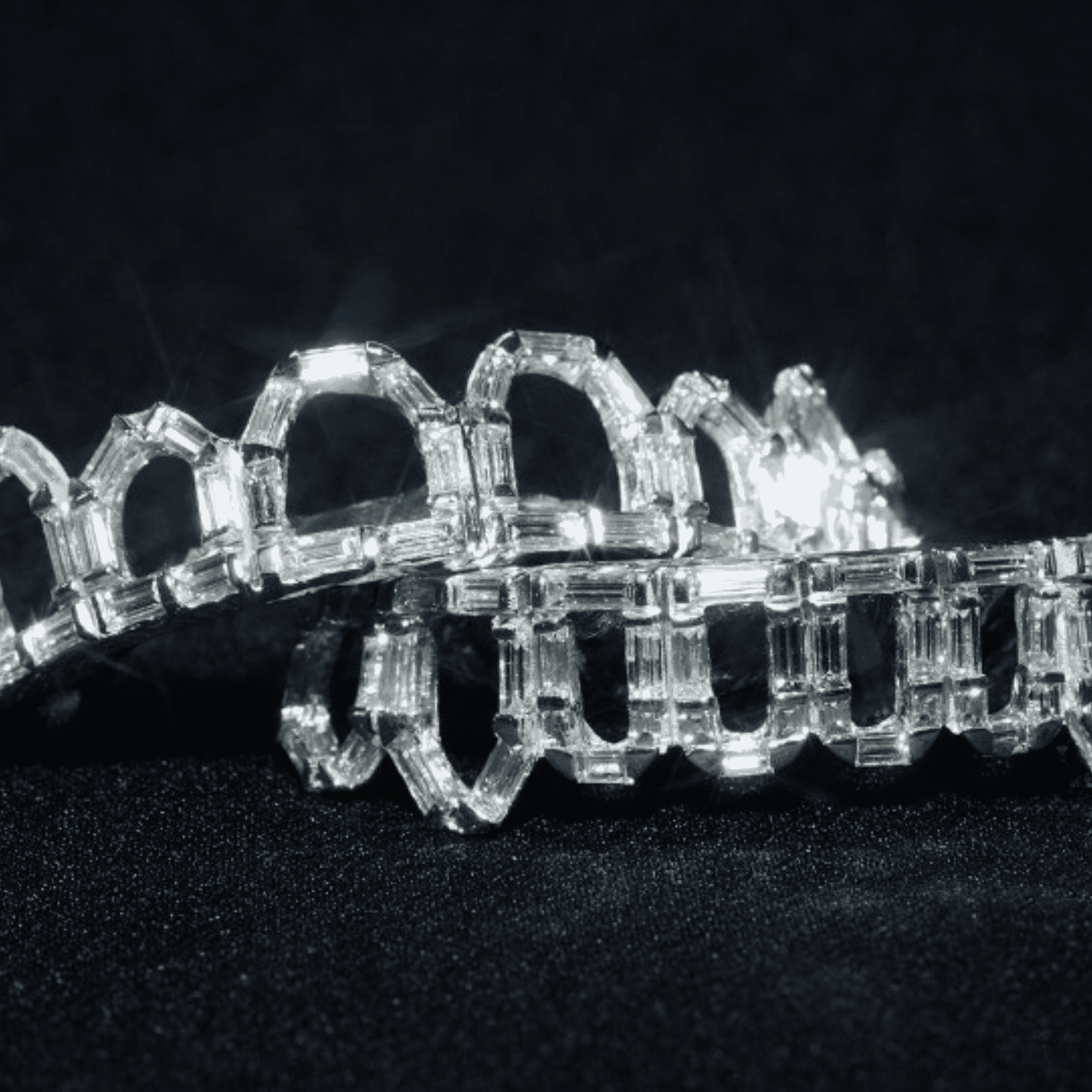 Moissanite & Iced Out Teeth Grillz – Perfectly Cut Stones with Extreme Glow - Image 2