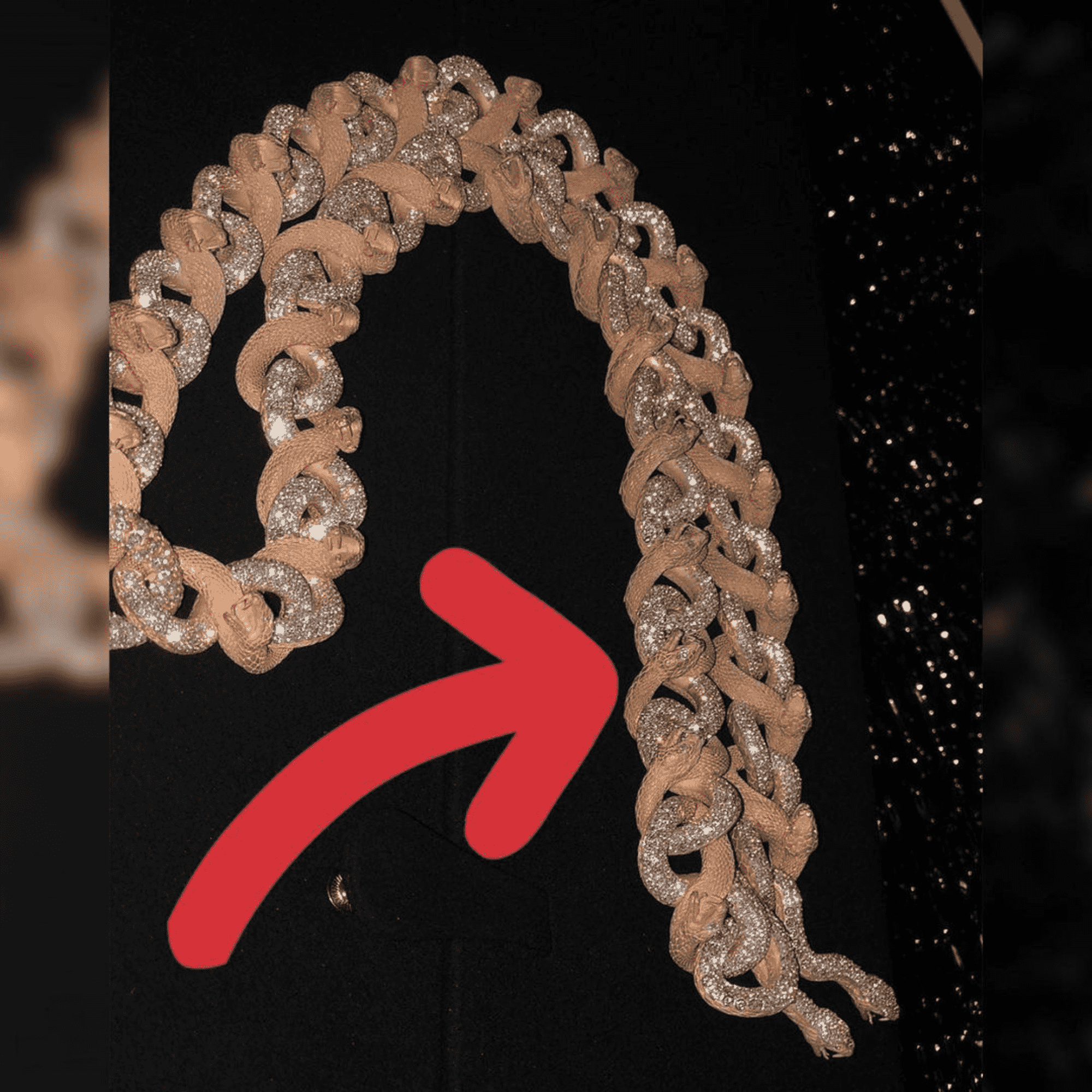 22mm Rose Gold Silver Diamond Men’s Moissanite Chains Cuban Link Iced Out