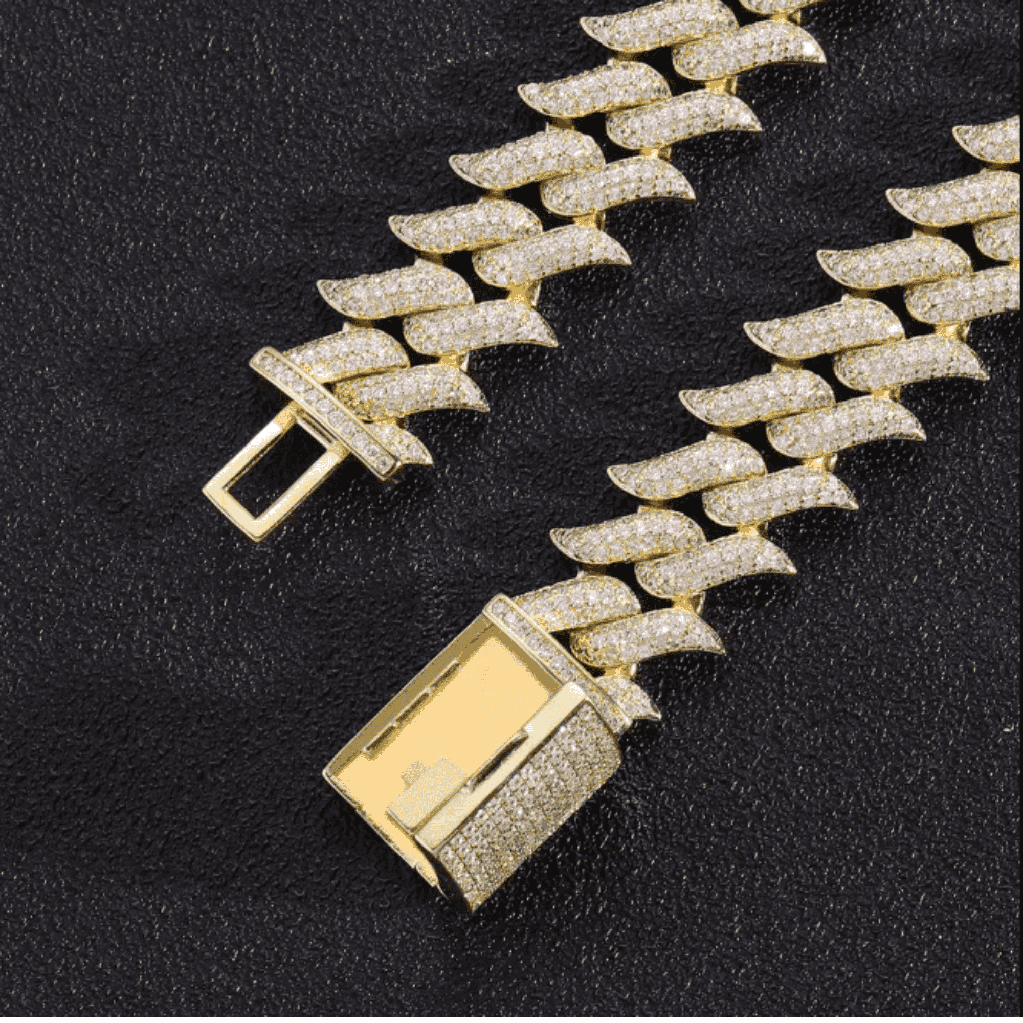 14mm Men’s Moissanite Cuban Link Chain for Urban Style - Image 4