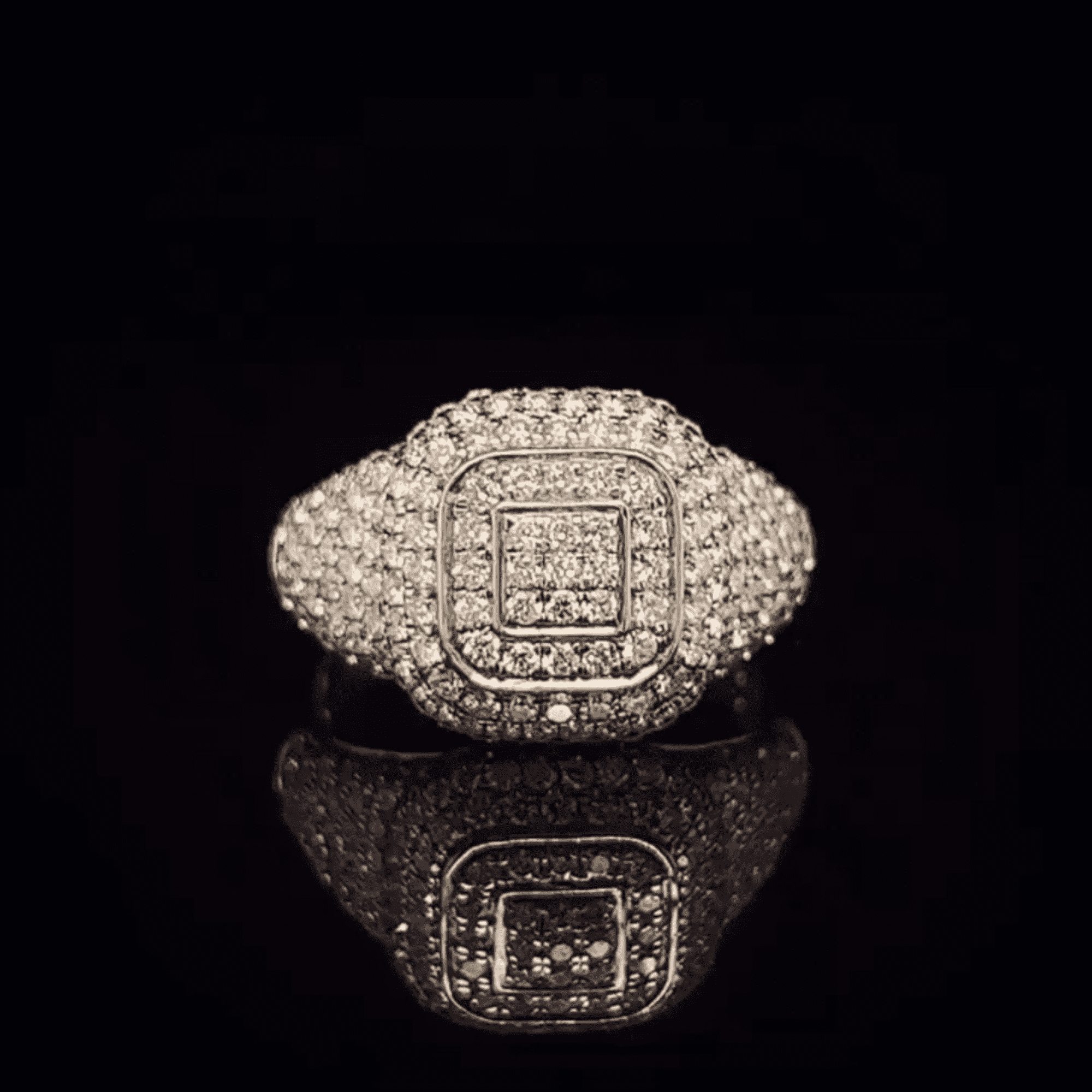 Newest Collection of 925 Silver Iced Out Rings, Hip Hop Rings for Mens, Adorned with VVS Moissanite Diamond