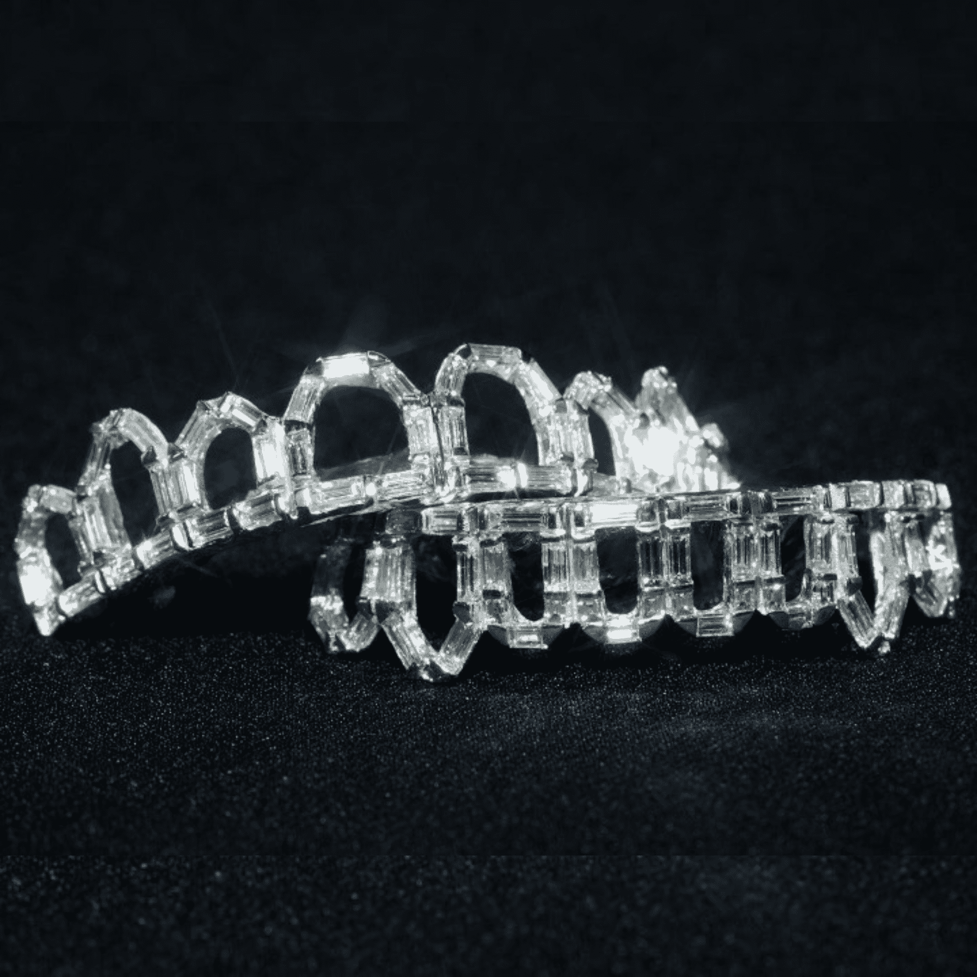 Moissanite & Iced Out Teeth Grillz – Perfectly Cut Stones with Extreme Glow - Image 3