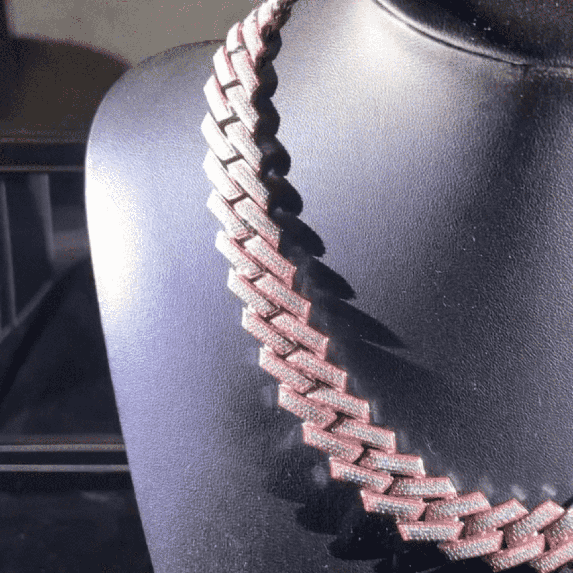 18mm Men’s Moissanite Chains Silver Diamond Iced Out Cuban Link - Image 3
