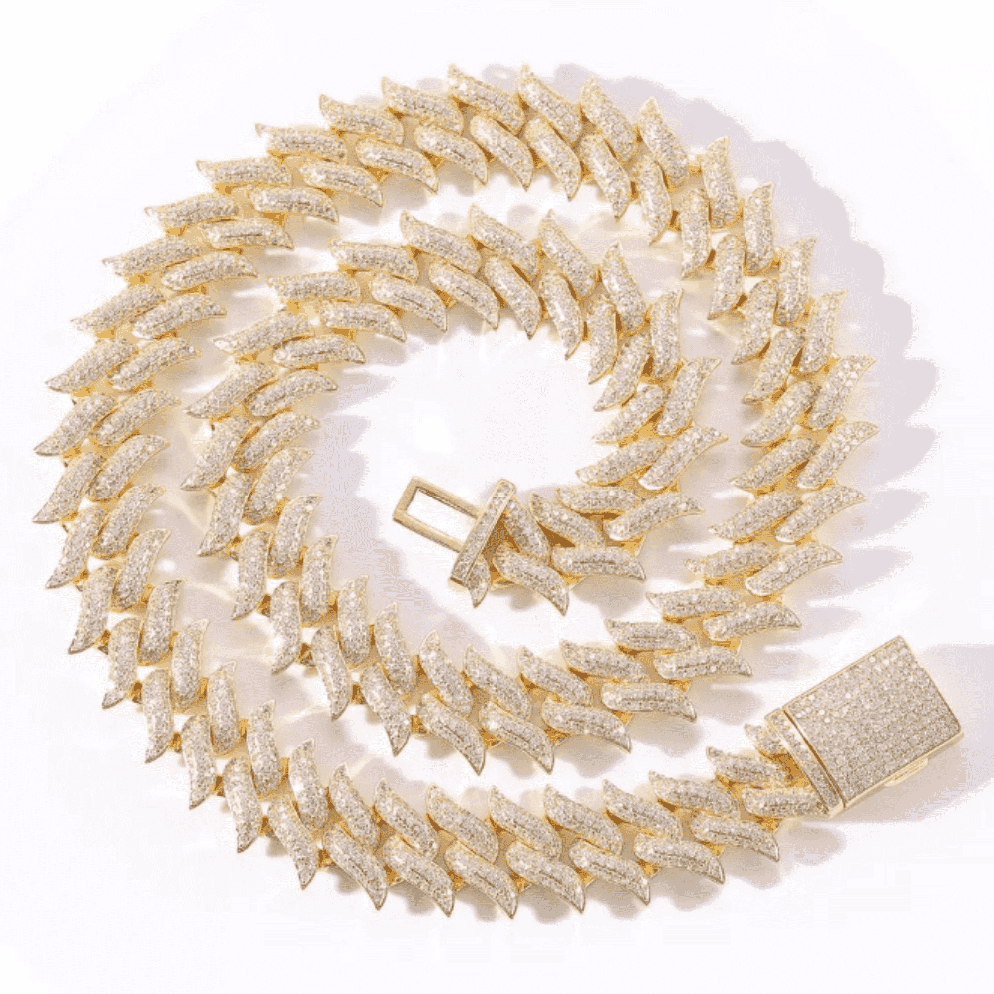 14mm Men’s Moissanite Cuban Link Chain for Urban Style - Image 5