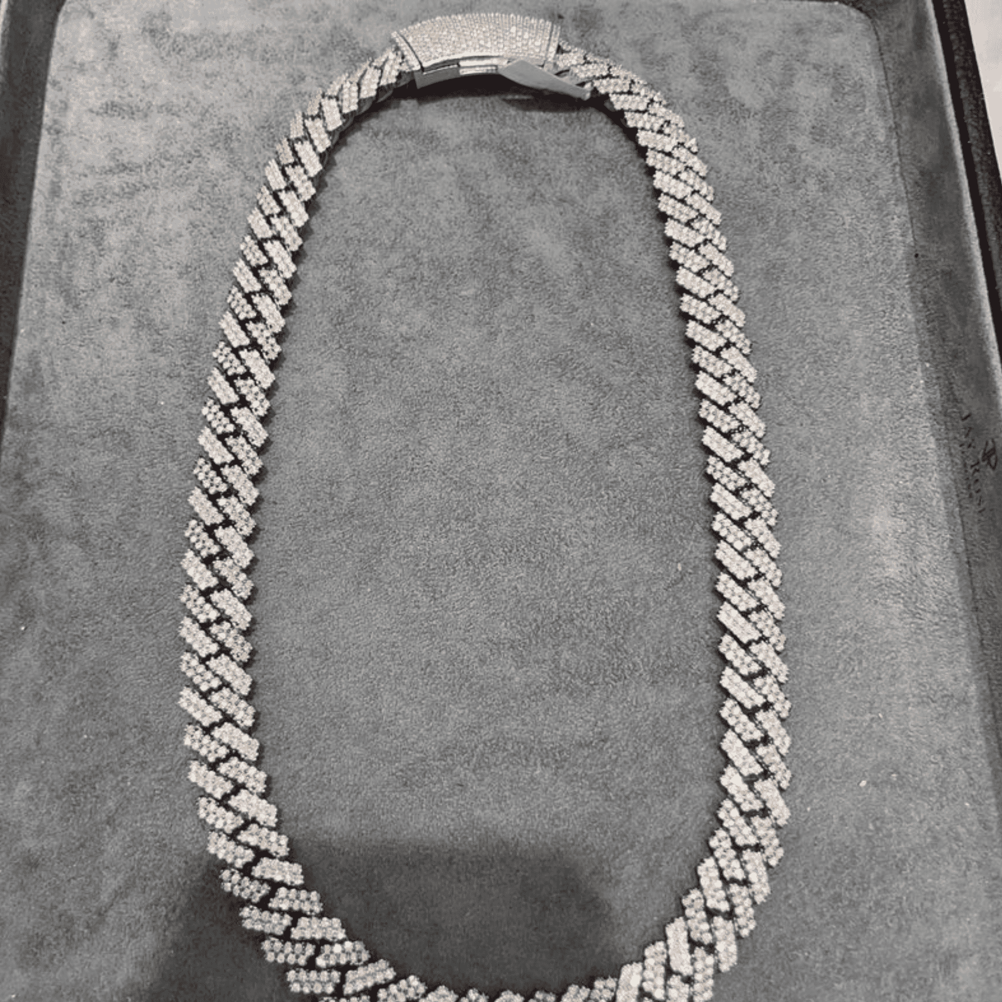 14mm 925 Silver Diamond Men’s Moissanite Chains Iced Out Cuban Link Chain - Image 2