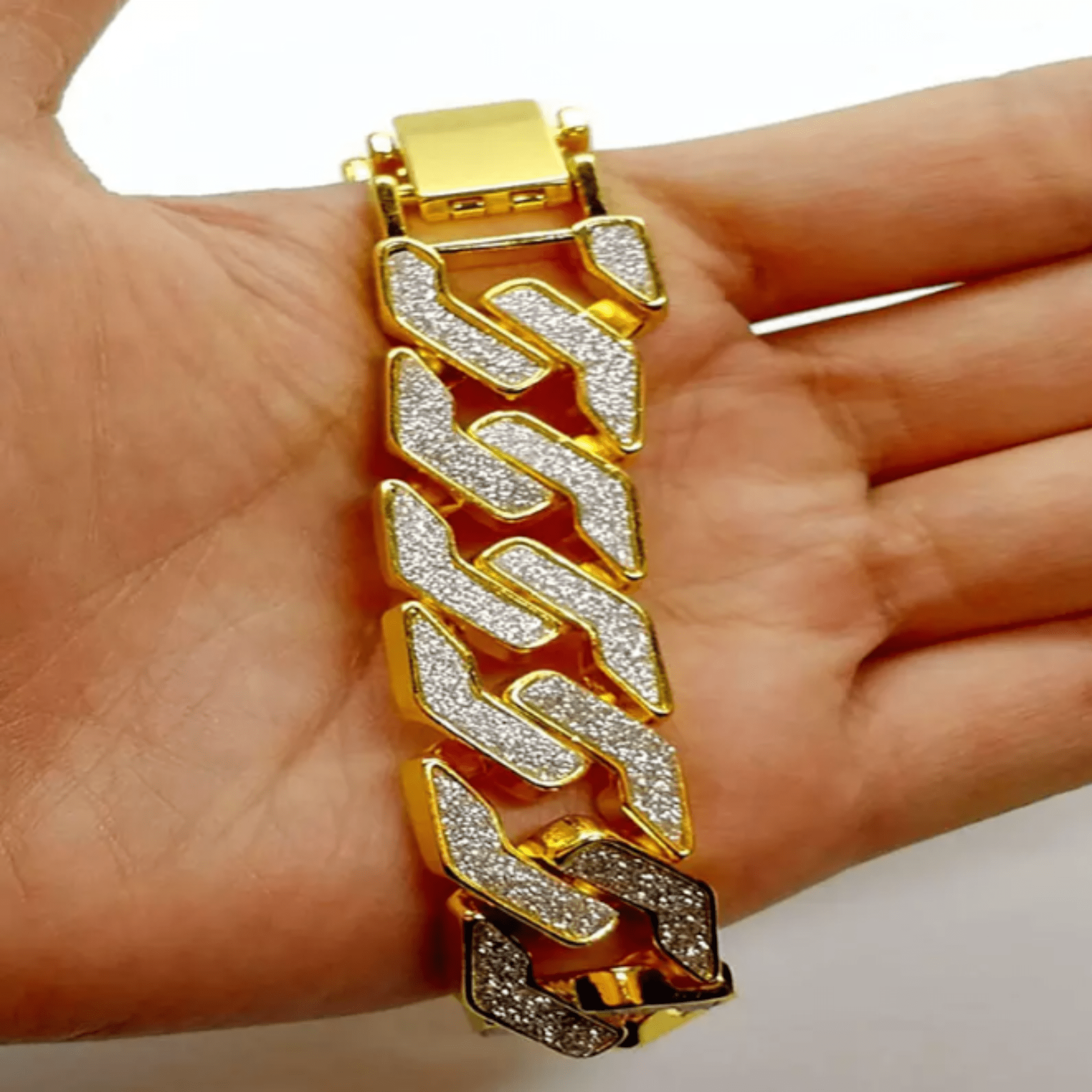 20mm Iced Out Diamond Bracelets, Exquisite Iced Out Cuban Link Bracelet, Moissanite Diamond Iced Out Bracelets - Image 6