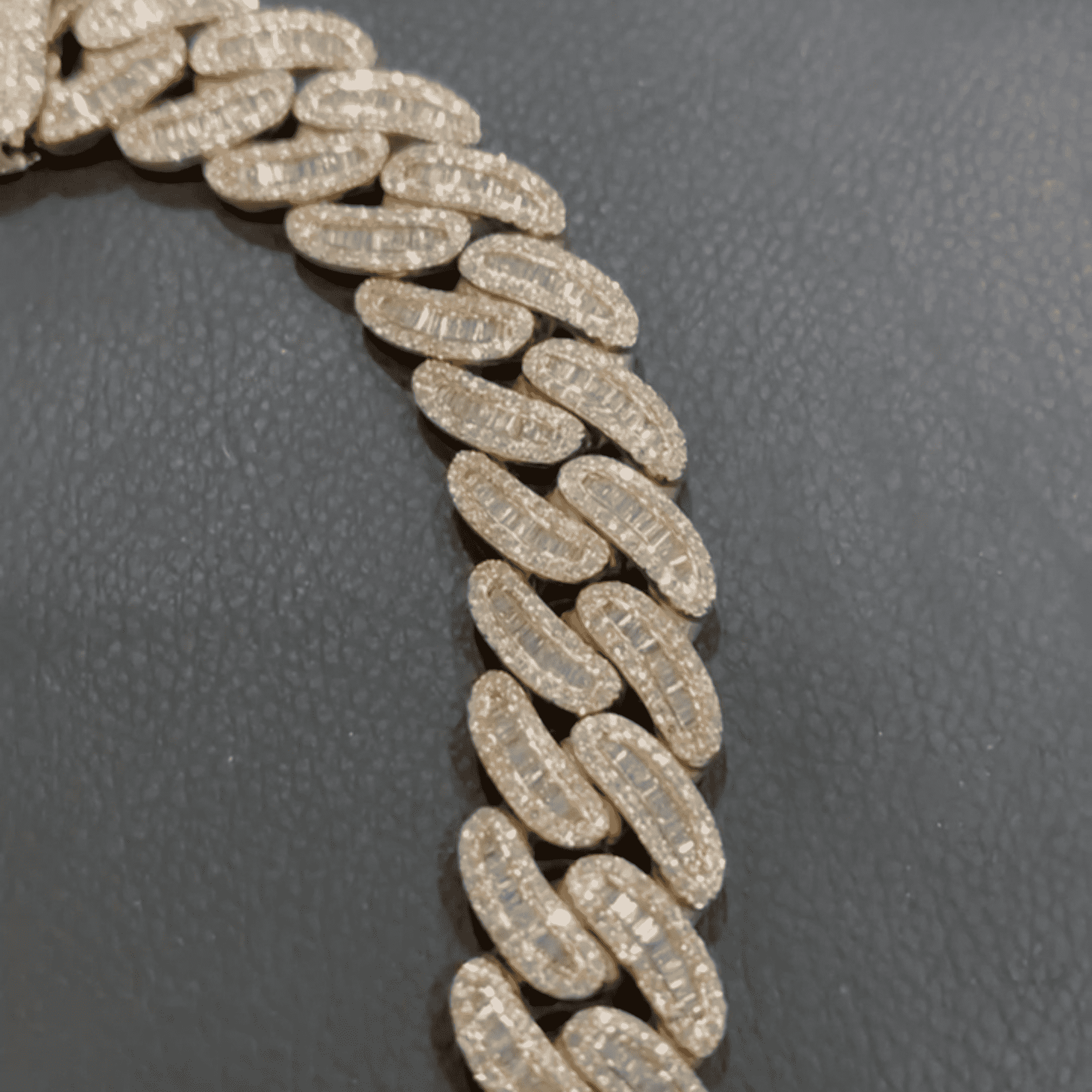 Mens Cuban link chain 925 Silver - Image 4