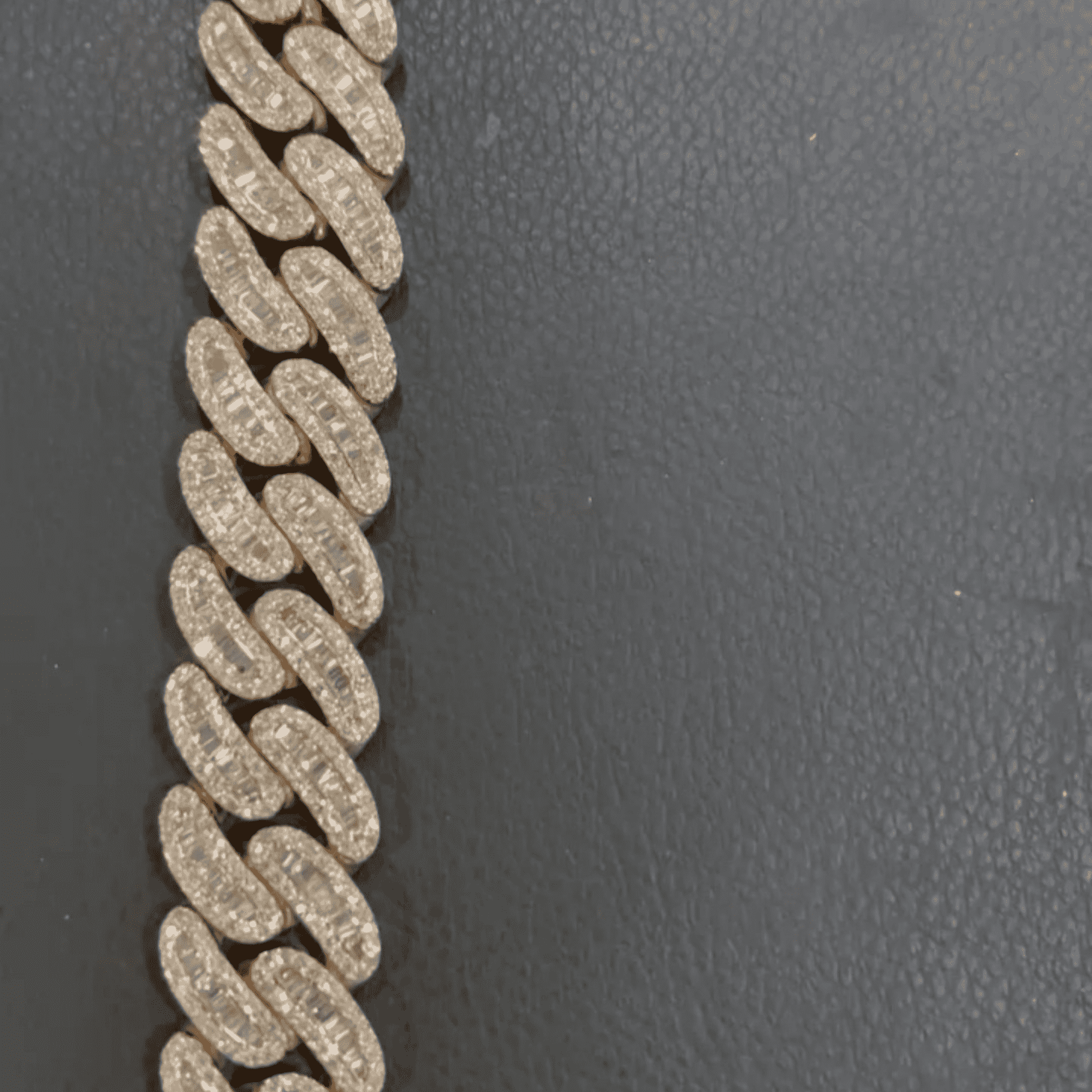 Mens Cuban link chain 925 Silver - Image 3