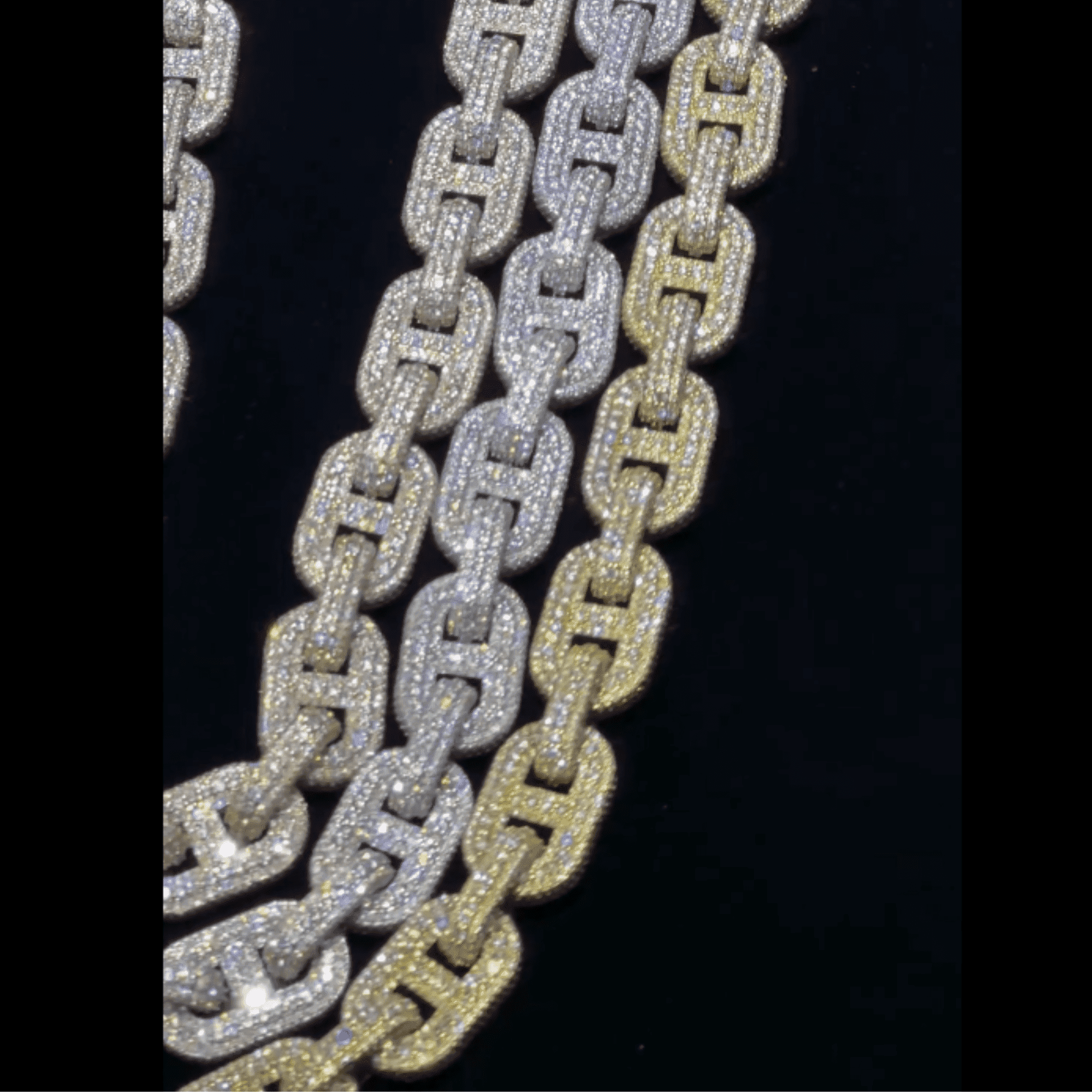 18mm Diamond Silver Men’s Moissanite Chains Iced Out Cuban Link Chain - Image 2