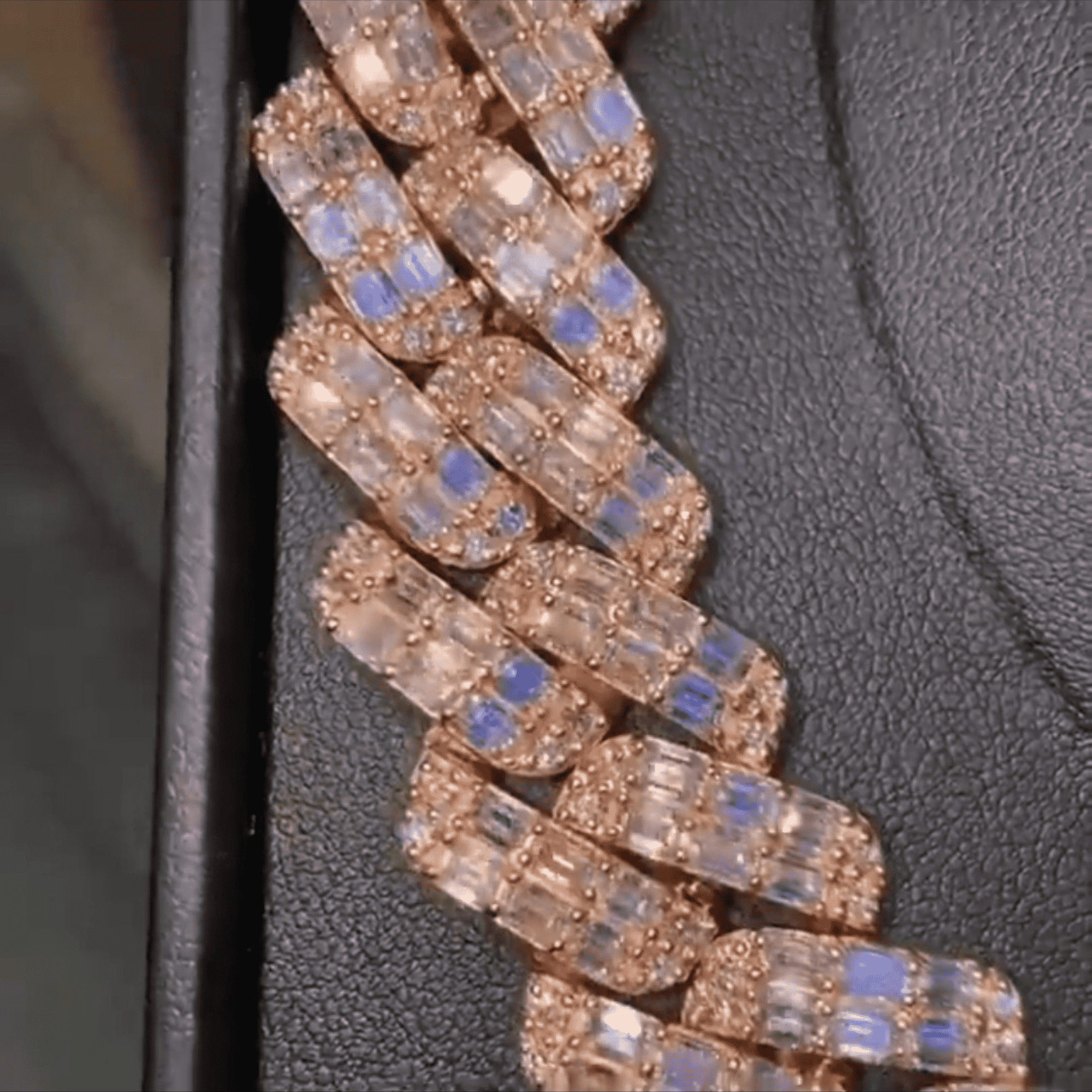 20mm Silver Diamond Cuban Iced Out Moissanite Chains for Men