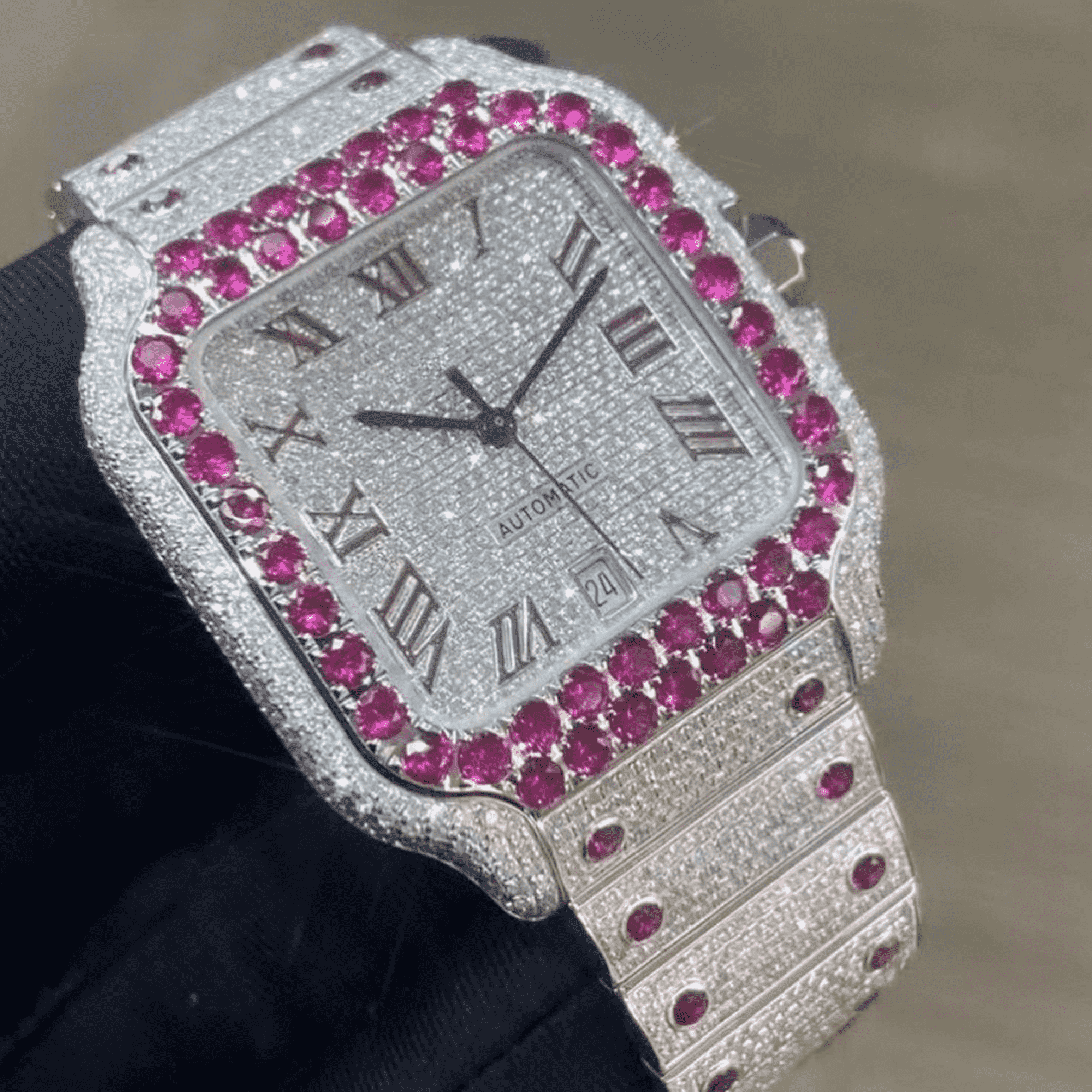Iced Out Moissanite Bust Down Watch for Ultimate Bling - Image 7