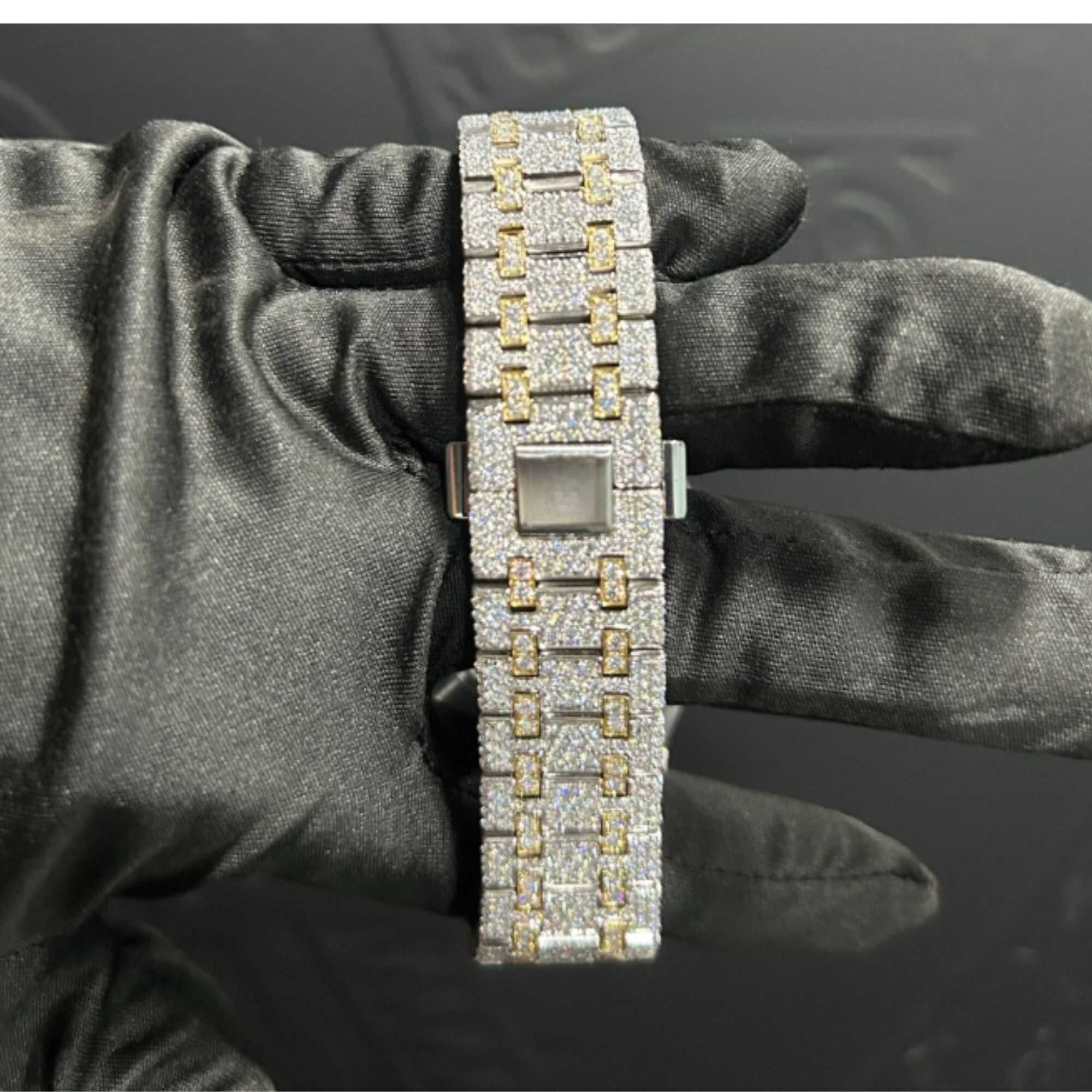 Luxury Moissanite Watches with Multi-Color Gemstones - Image 3