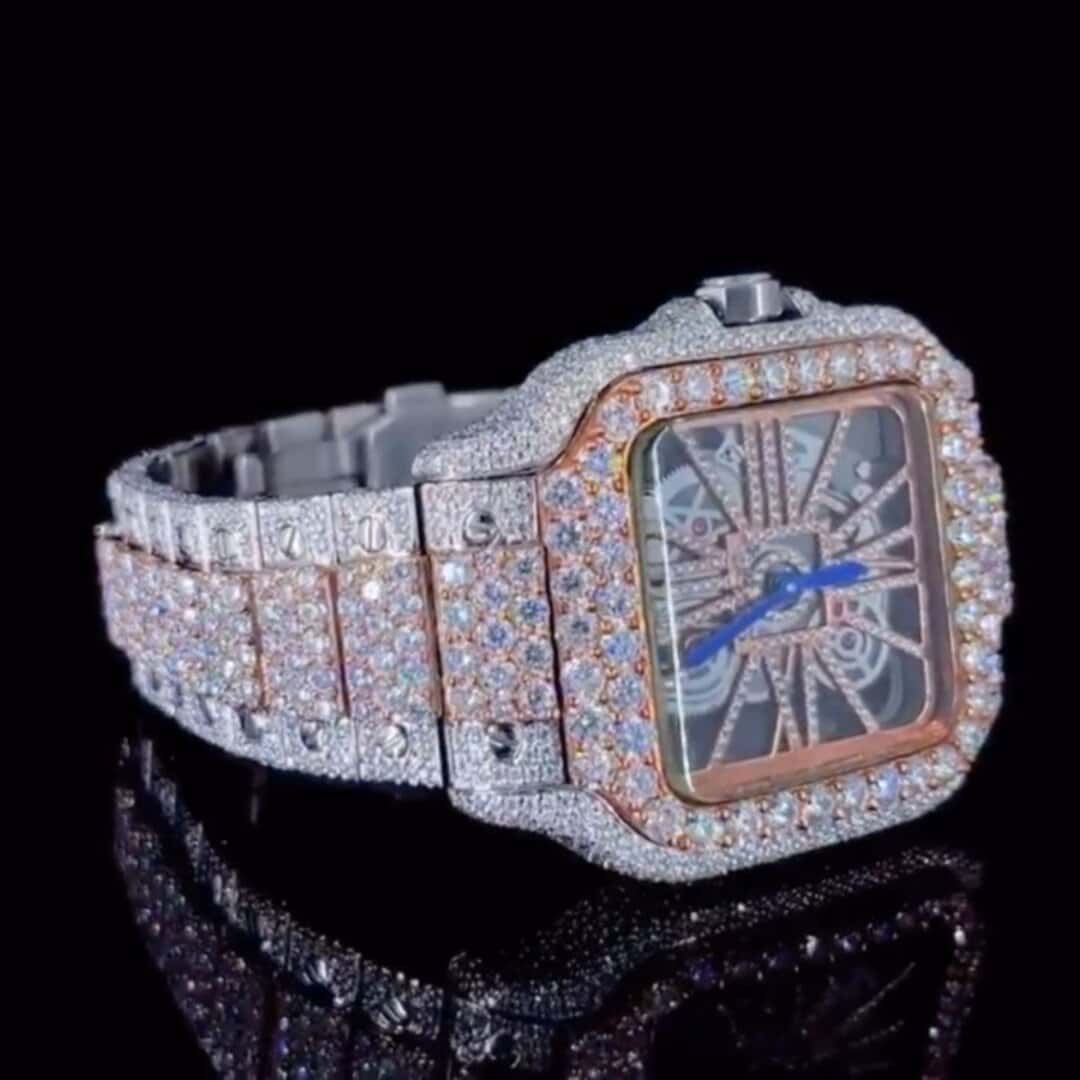 VVS Quality Bust Down Moissanite Diamond Watch - Image 7
