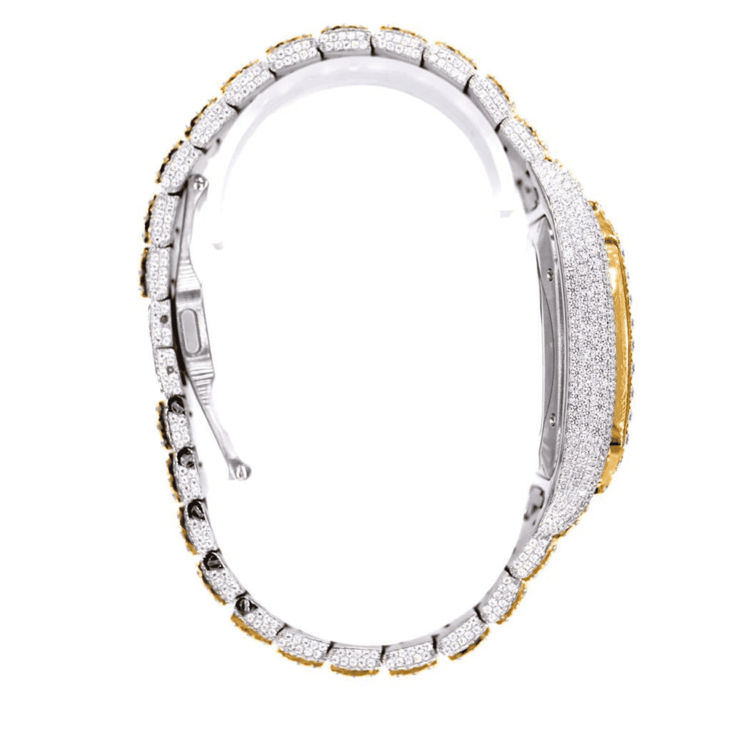 Fashionable Moissanite Watch Diamond Iced Out Automatic Movement For Men - Image 3
