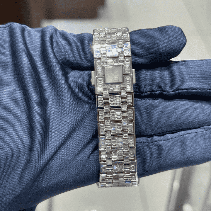 Supreme Edition Bust Down Iced Out Watches, Moissanite Watches - Image 3