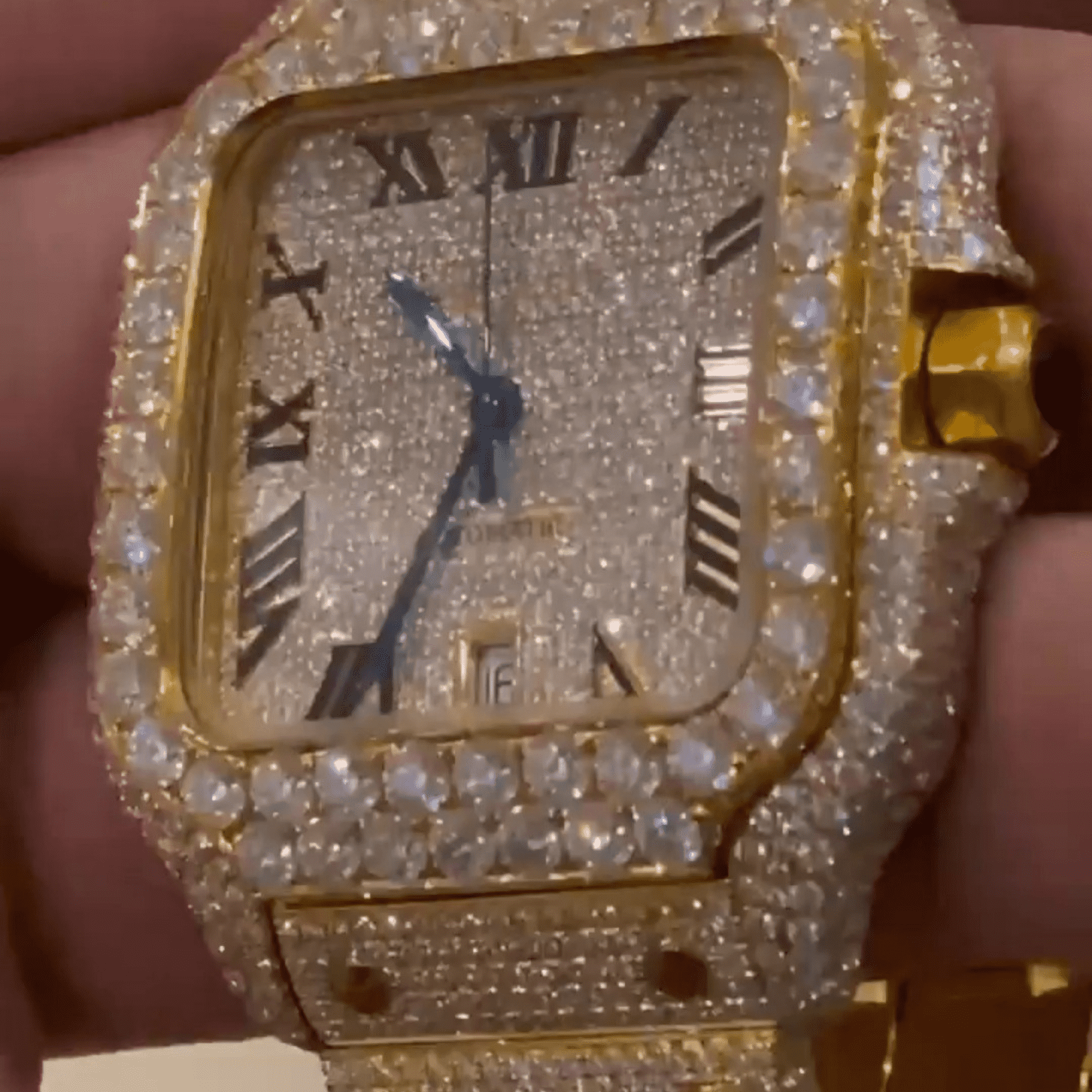 Stainless Steel Iced Out Moissanite Watch for Men - Image 4