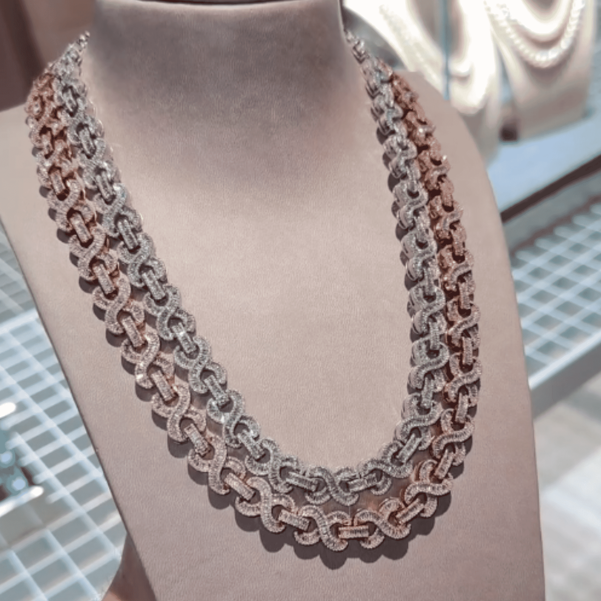 16mm Mens Silver Cuban Link Chain