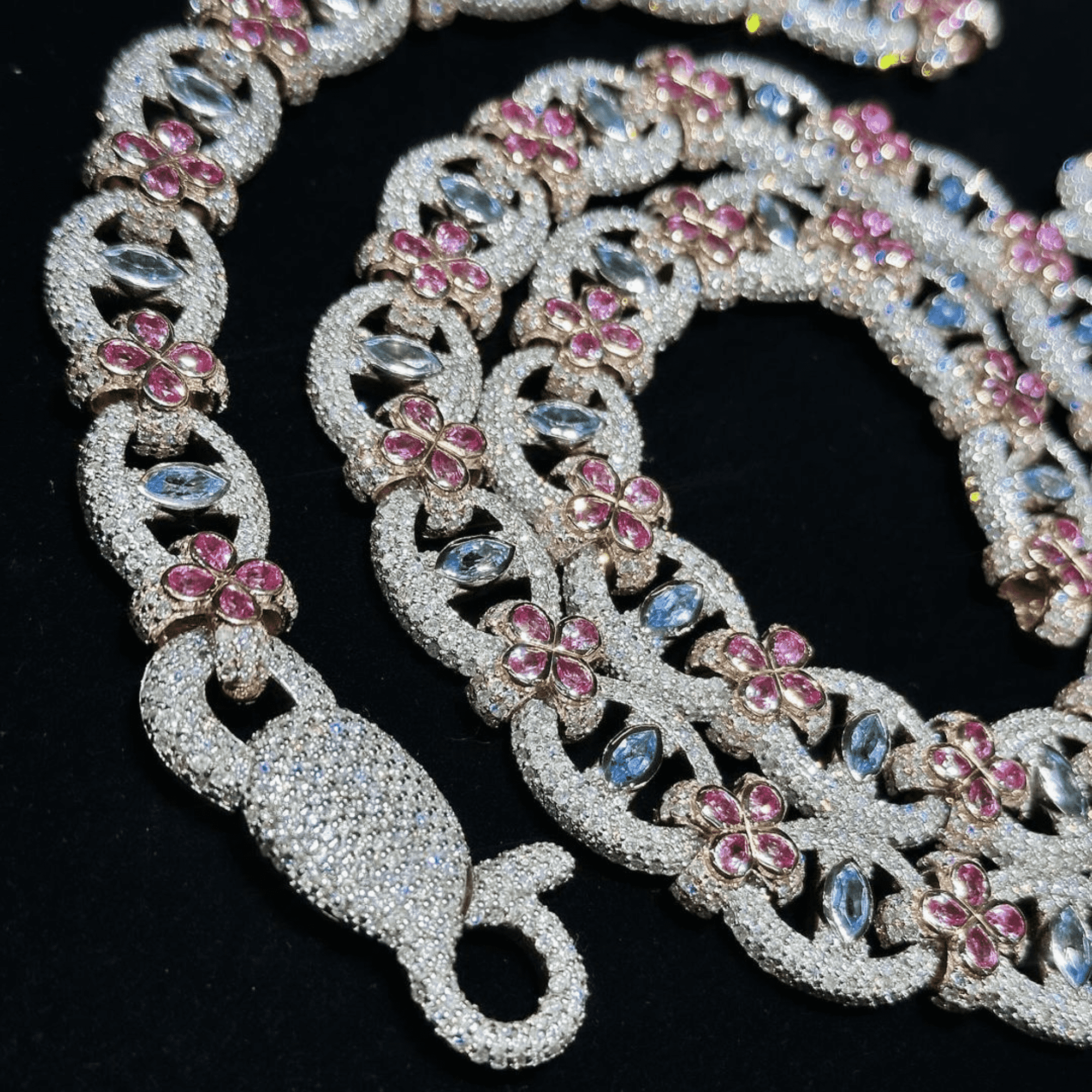 18mm Mens Silver Cuban Link Chain