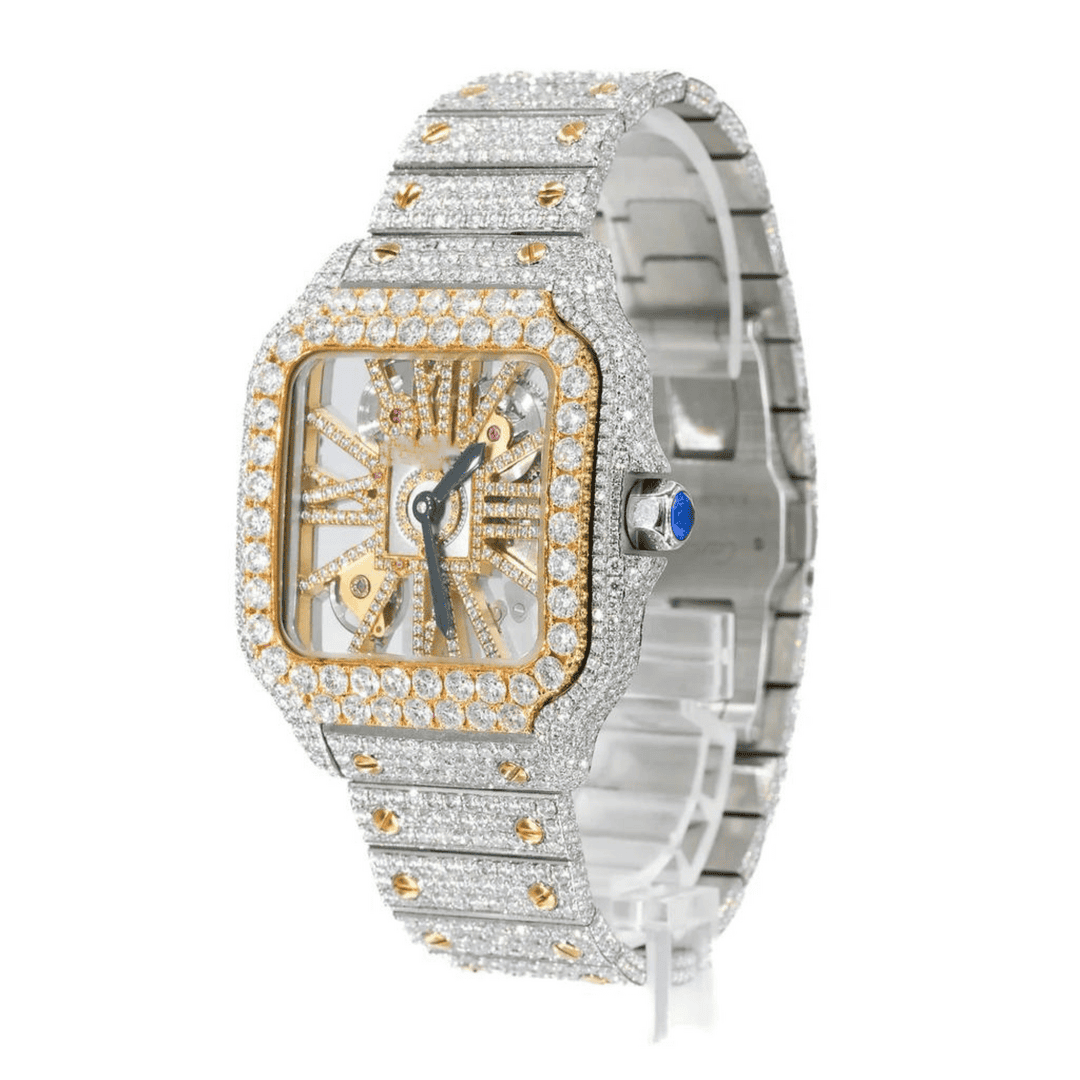 Full Iced Out Diamond VVS Moissanite Watch