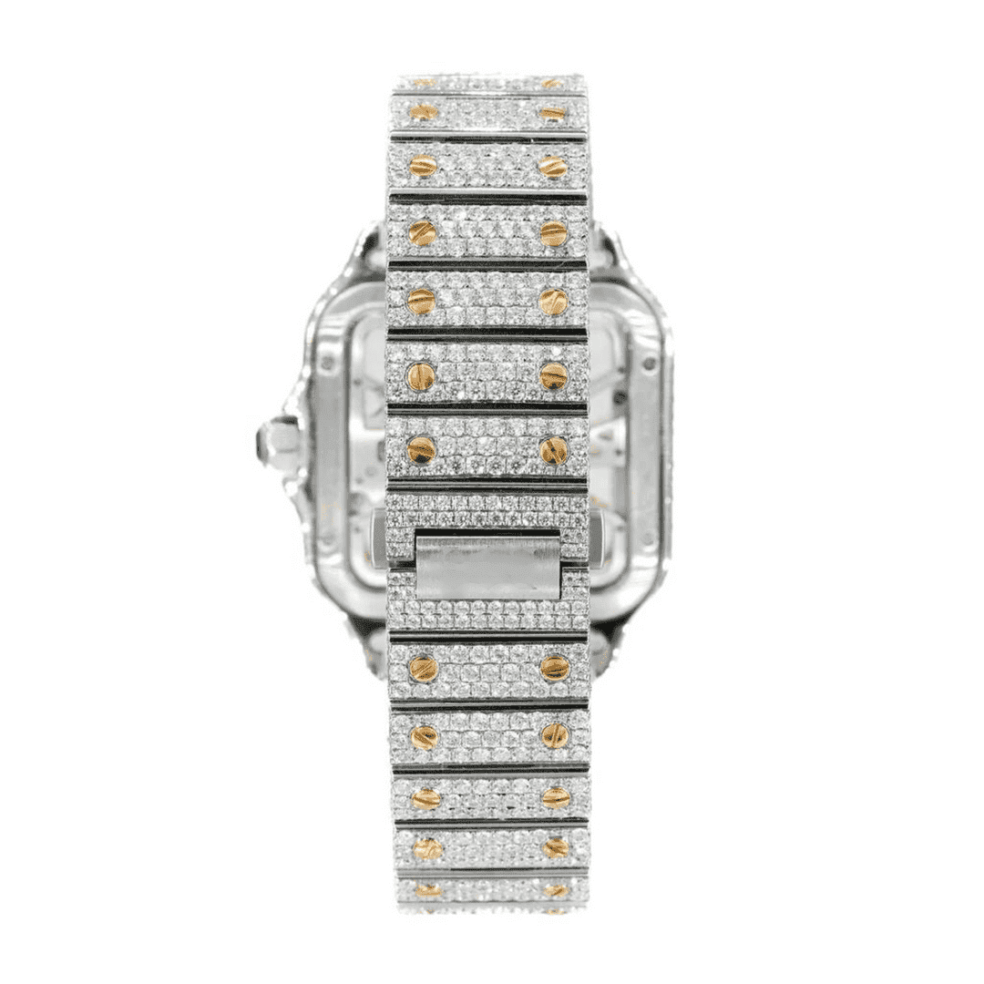 Full Iced Out Diamond VVS Moissanite Watch - Image 3