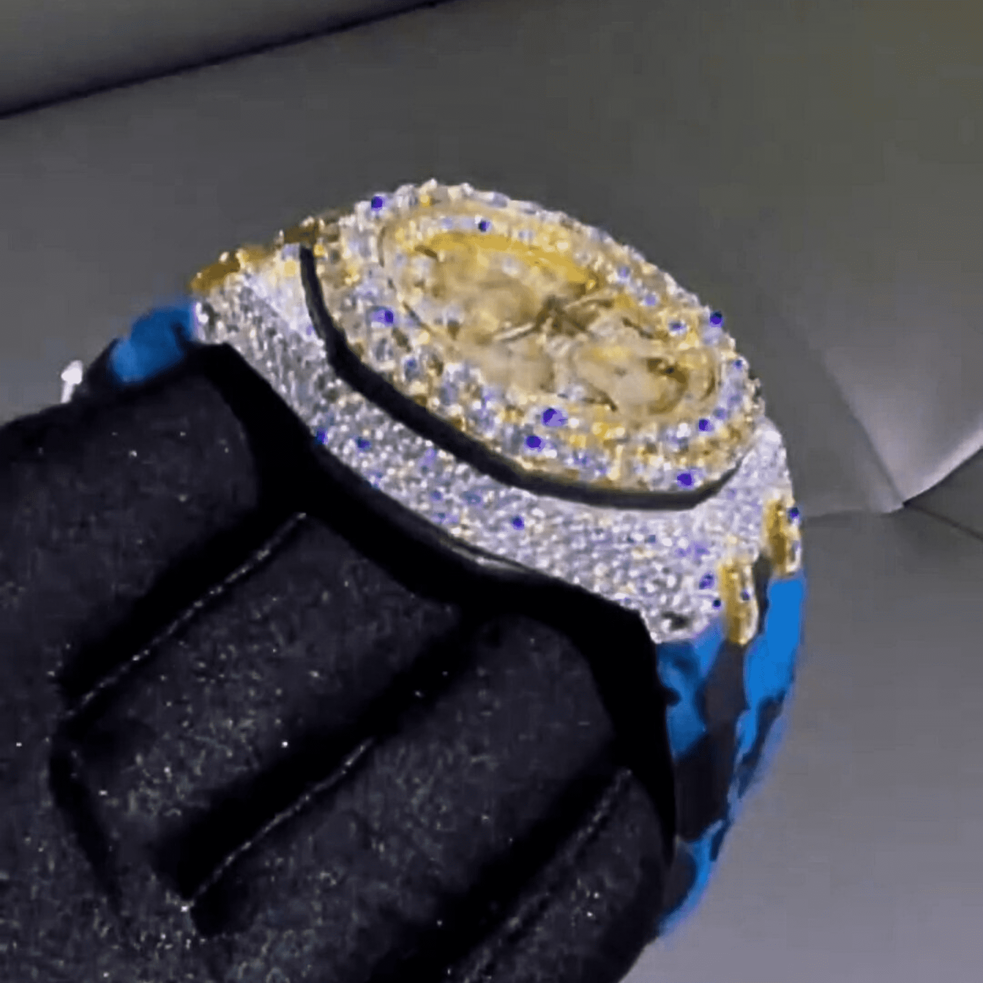 Moissanite Iced Out Watch with Premium Silicone Band - Image 4