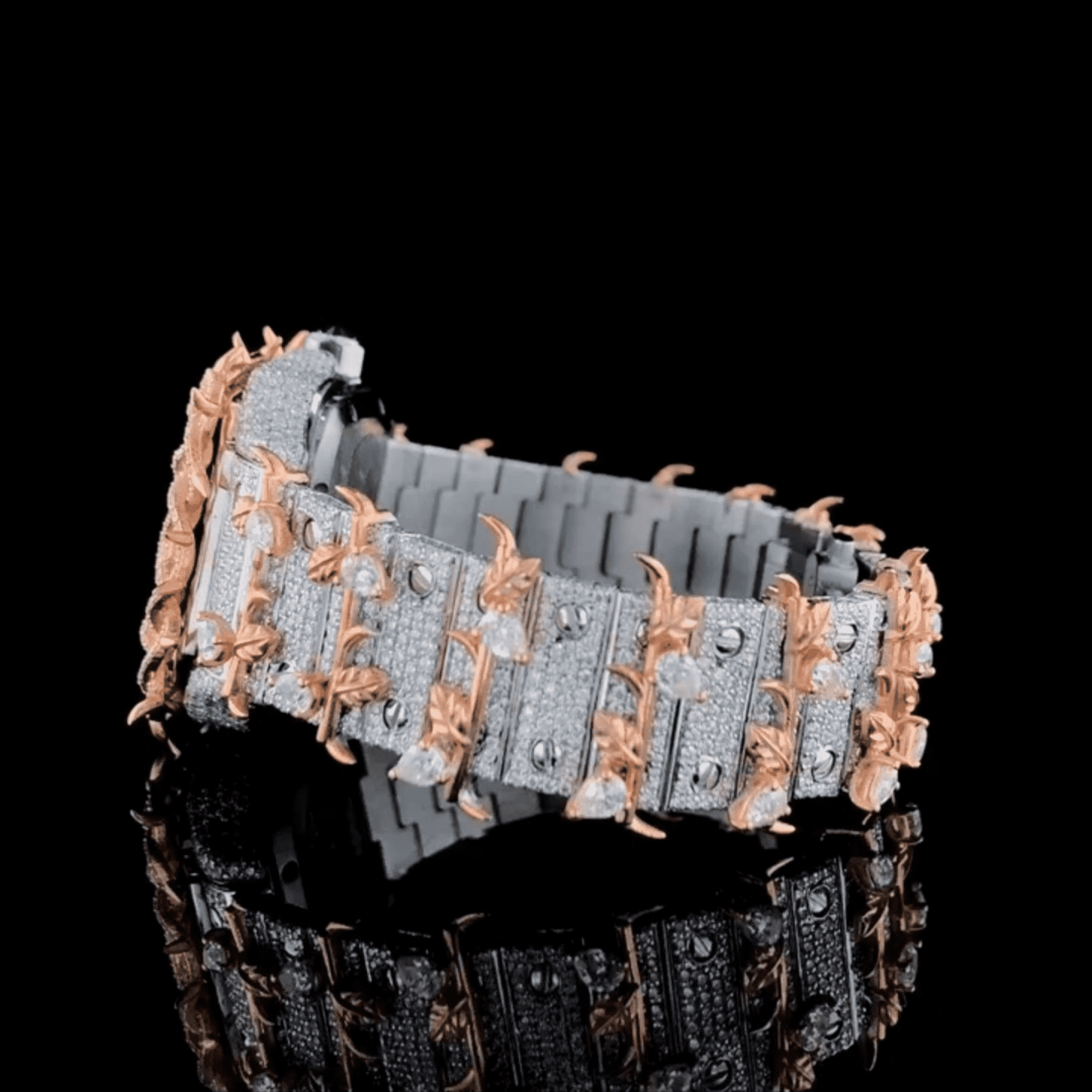 Shiny Moissanite Thorn Design Iced Out Party Watch - Image 6