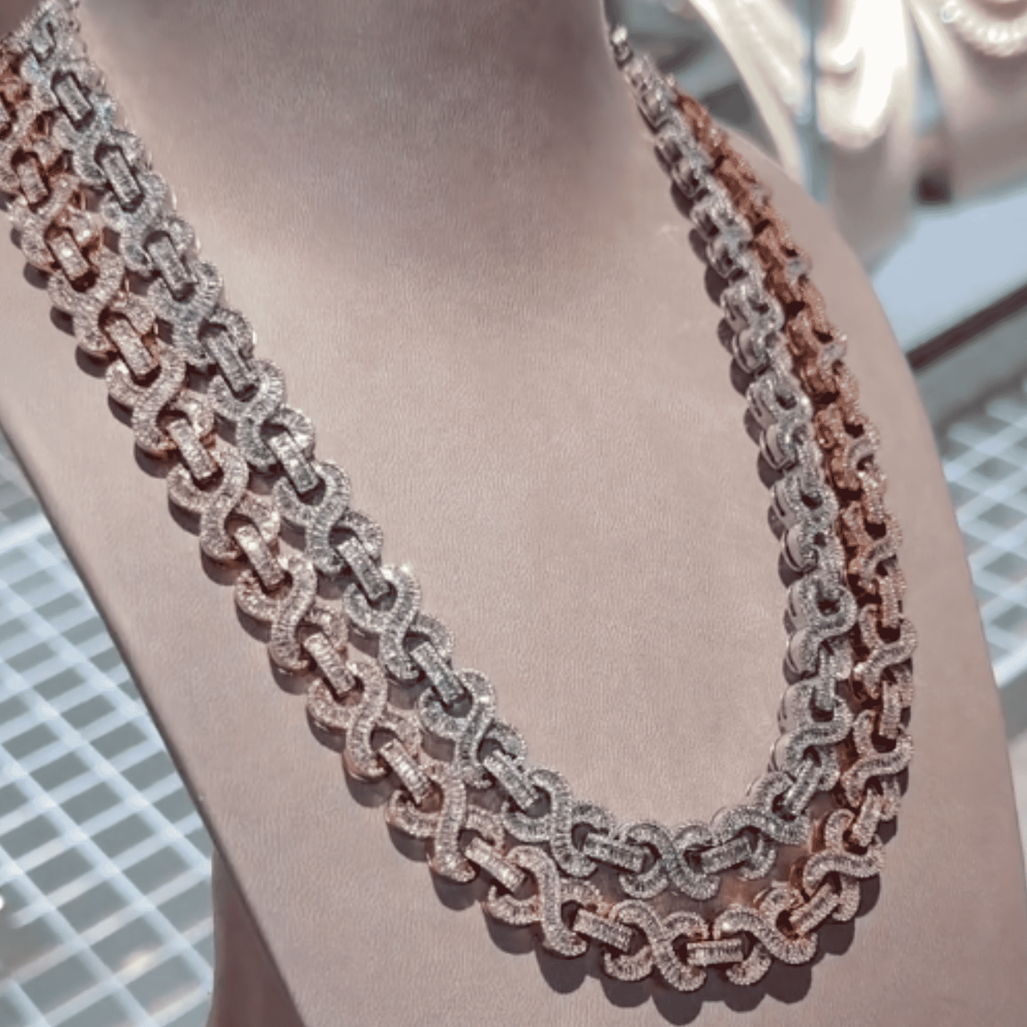 16mm Mens Silver Cuban Link Chain
