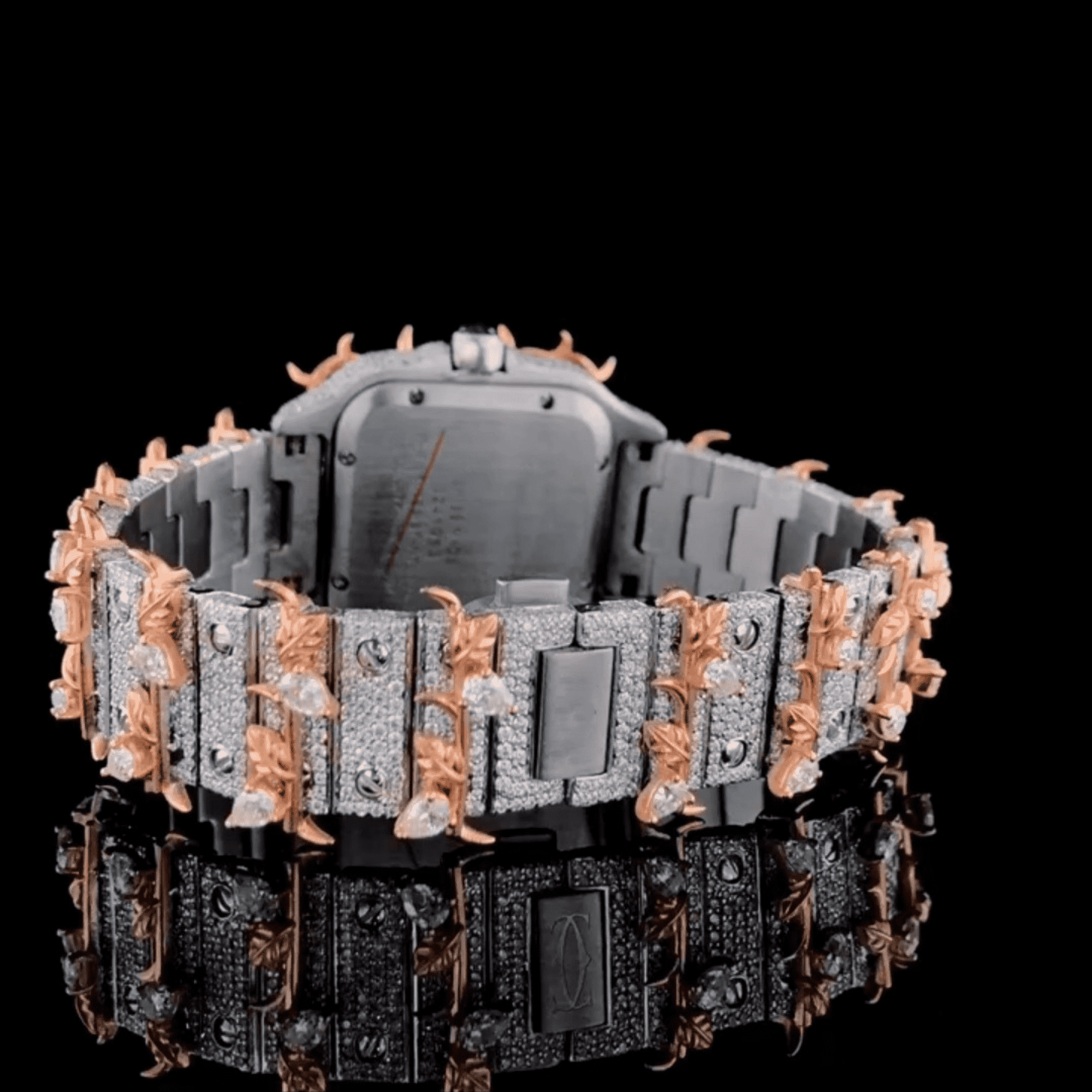 Shiny Moissanite Thorn Design Iced Out Party Watch - Image 5