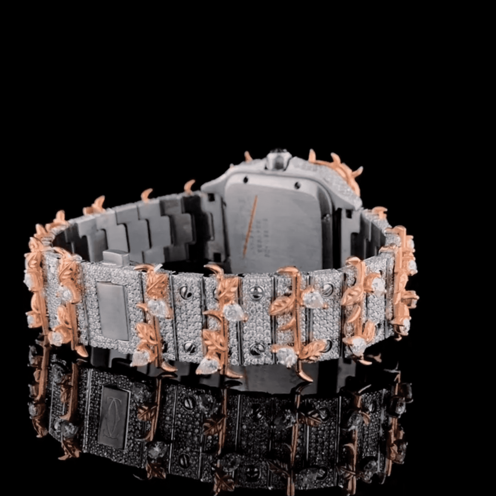 Shiny Moissanite Thorn Design Iced Out Party Watch - Image 4