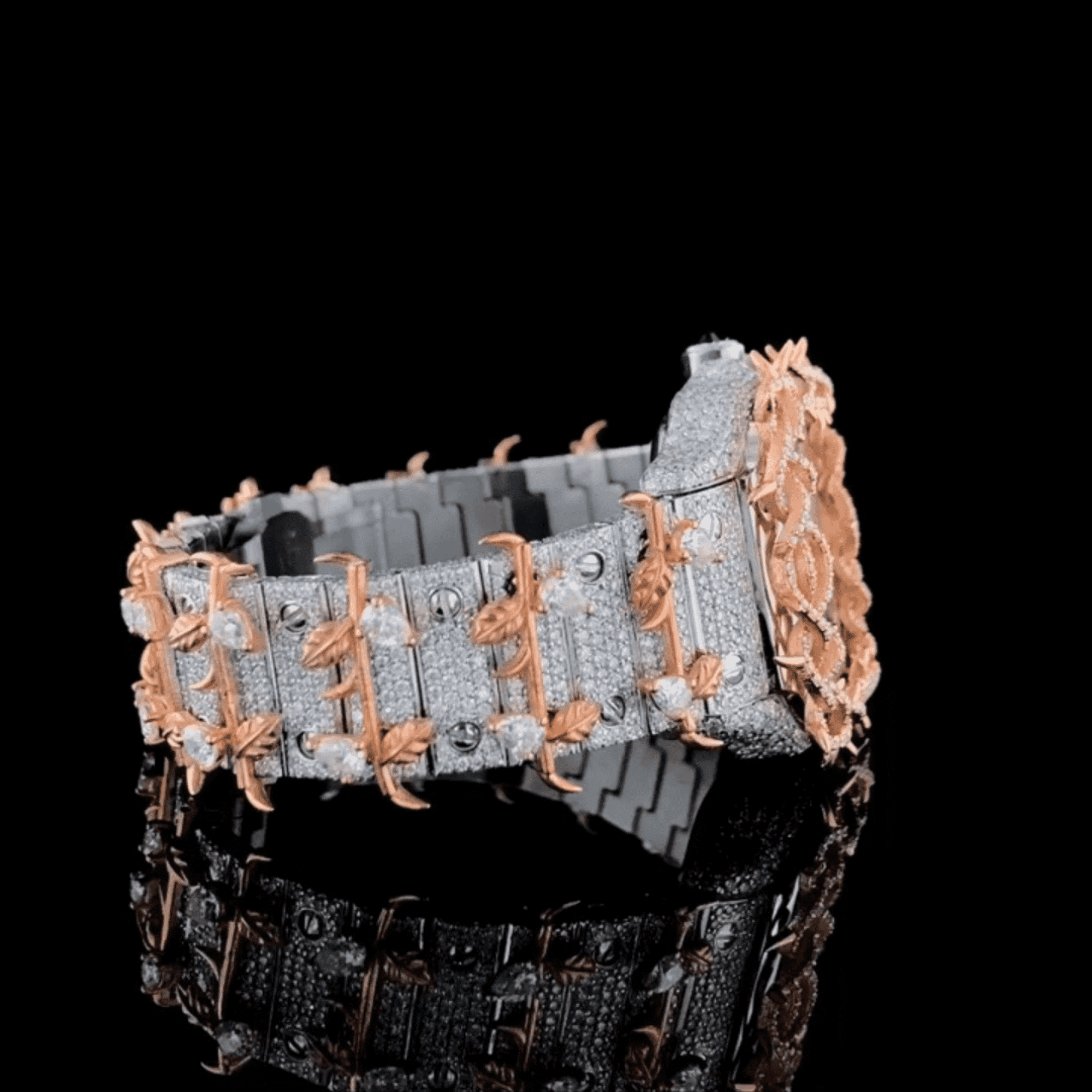 Shiny Moissanite Thorn Design Iced Out Party Watch - Image 3