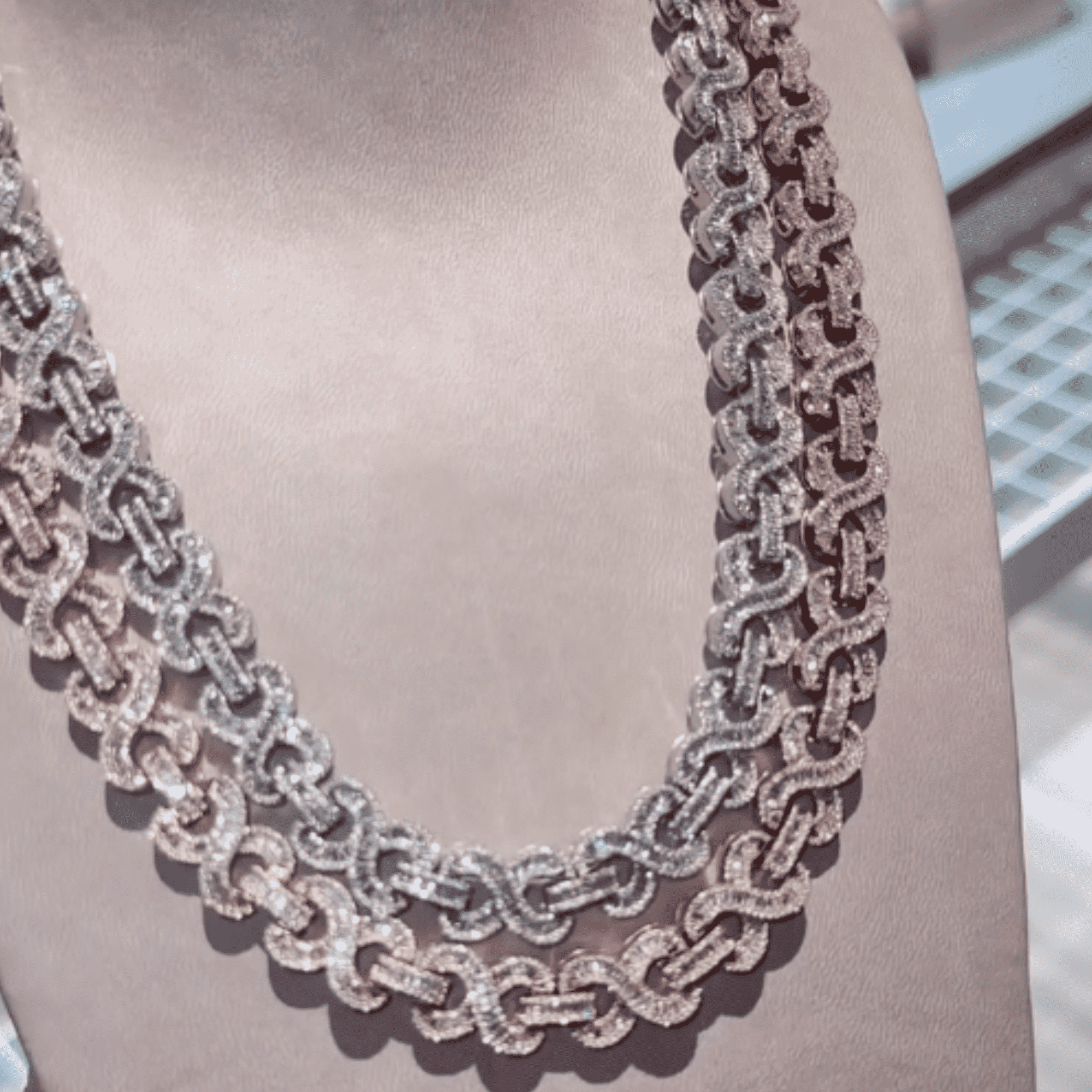 16mm Mens Silver Cuban Link Chain