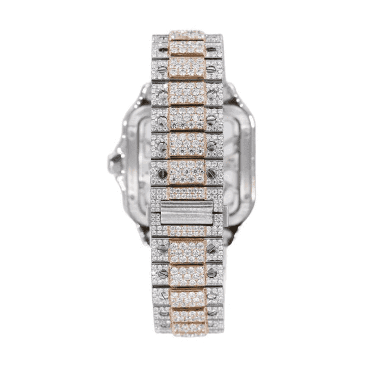 Royale Bust Down Iced Out Watches, Moissanite Watches - Image 2