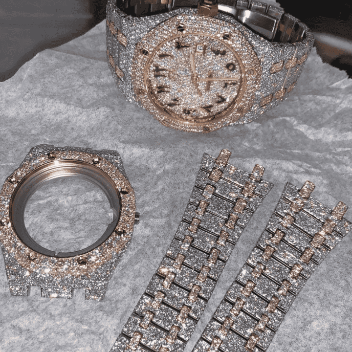 High-End Iced Moissanite Watches for Men & Women - Image 3