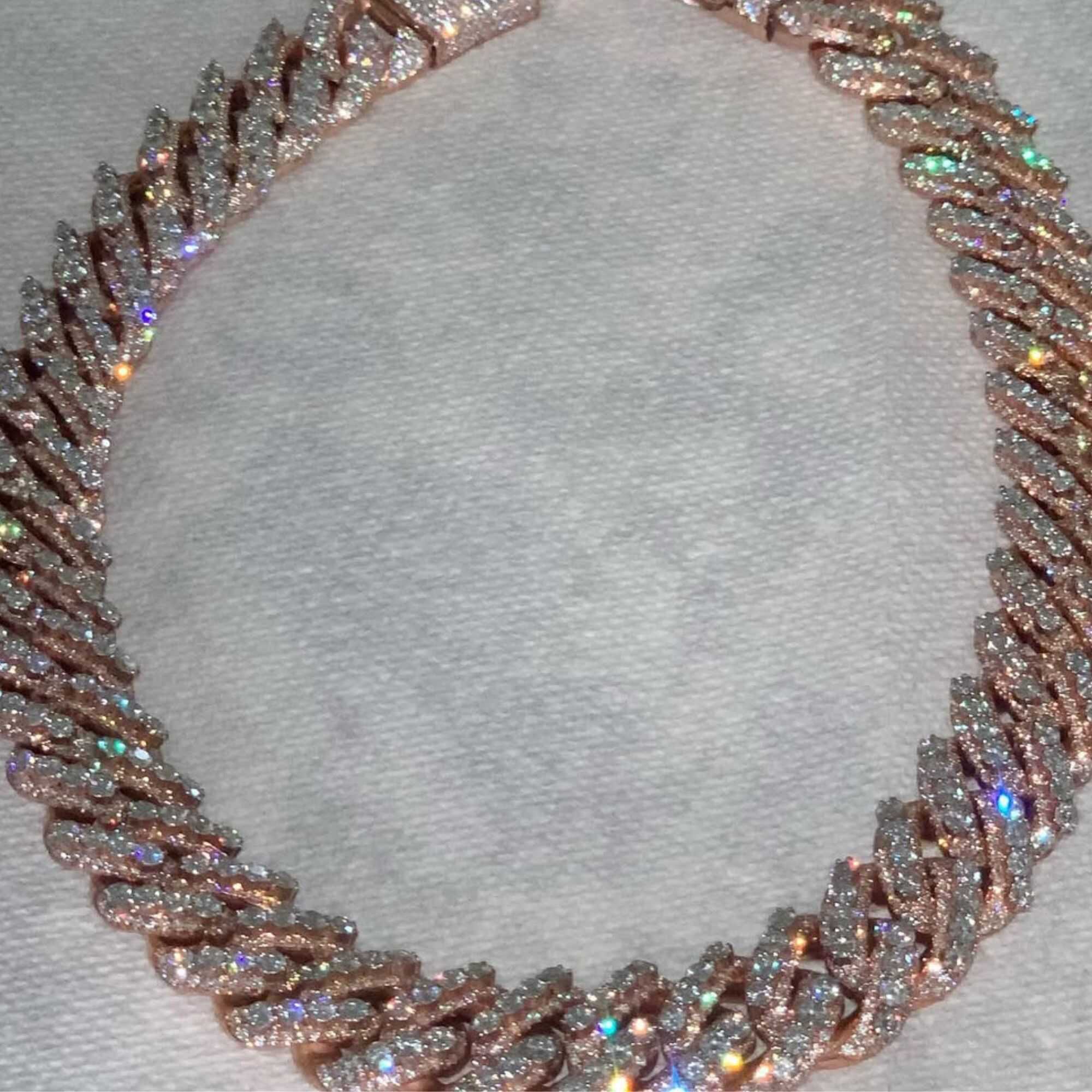 Moissanite Cuban link chain