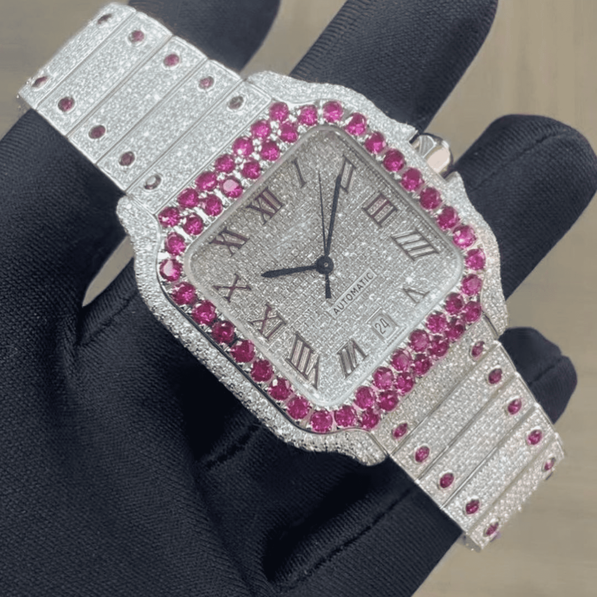 Iced Out Moissanite Bust Down Watch for Ultimate Bling - Image 6