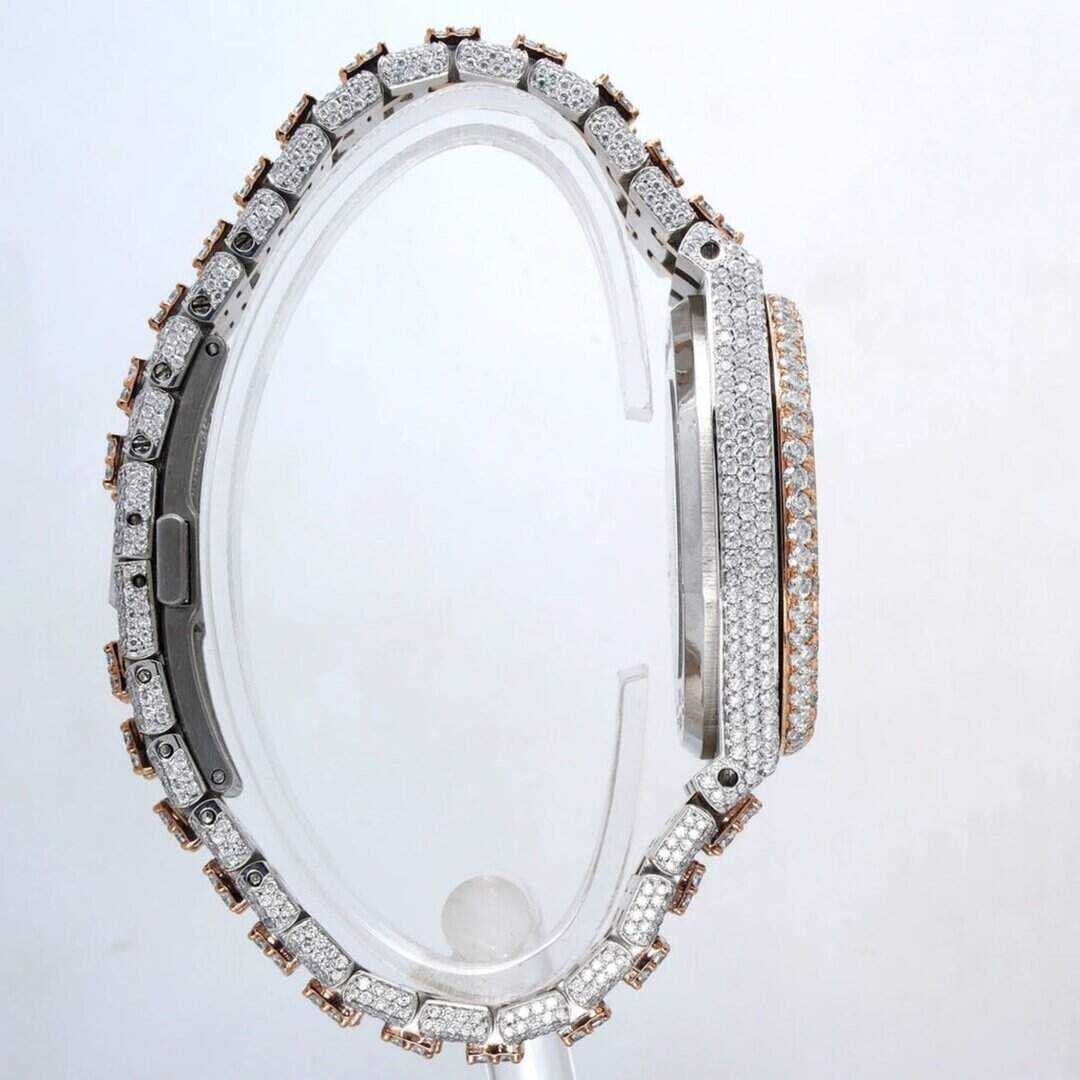 Stainless Steel Fully Flooded VVS Moissanite Watch for Anniversary - Image 3
