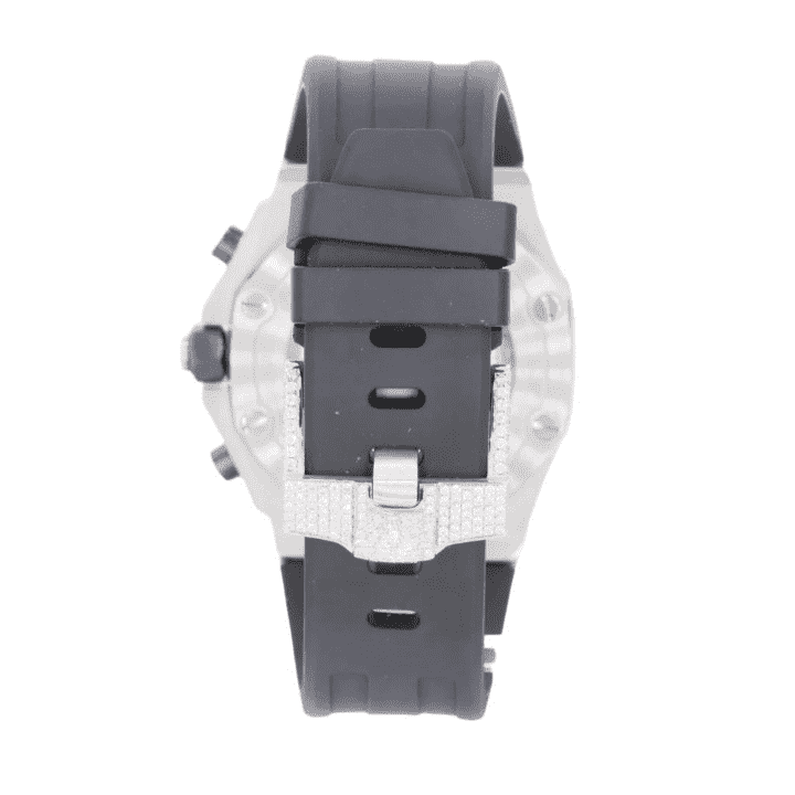 Vibrant Shine Bust Down Iced Out Watches, Moissanite Watches - Image 2