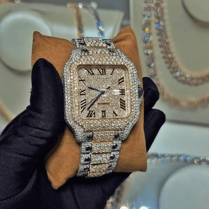 High Shine Luxury Iced Out Watches Moissanite Watches - Image 4