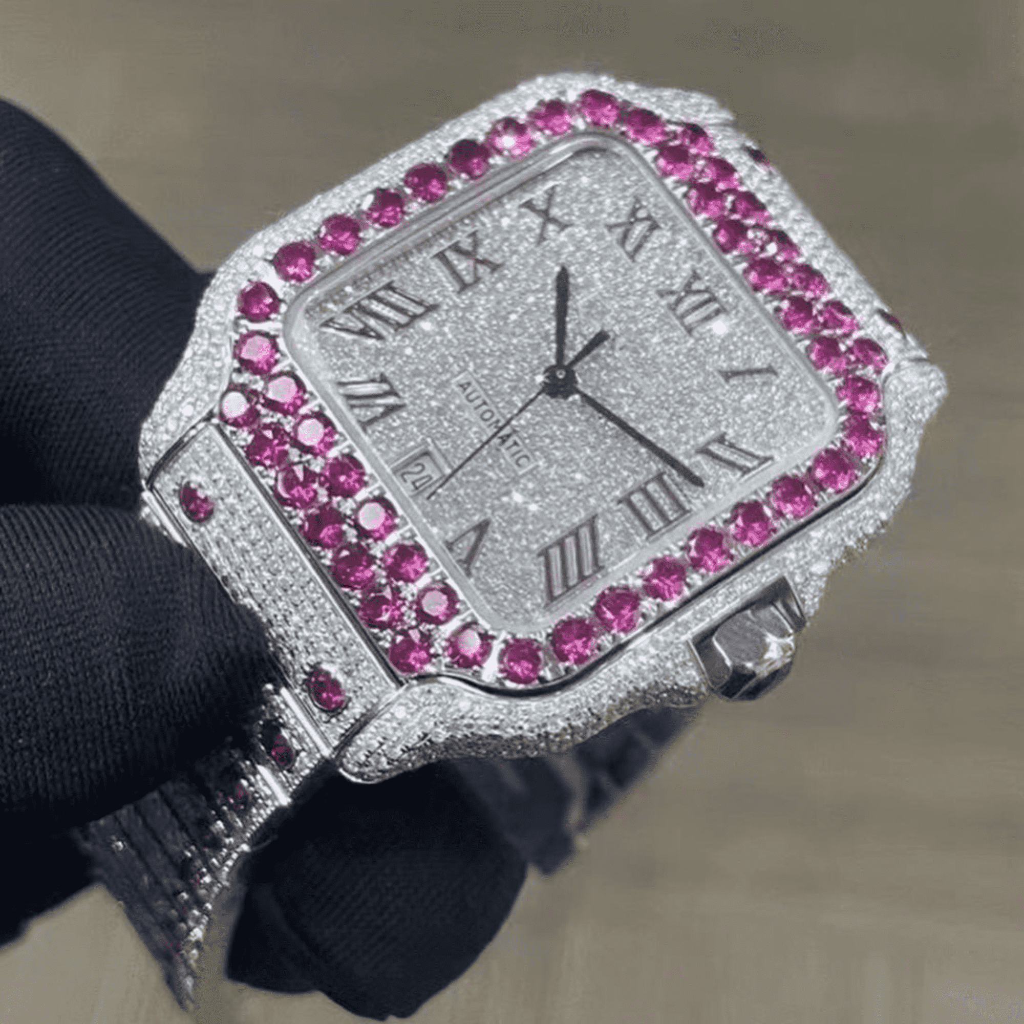 Iced Out Moissanite Bust Down Watch for Ultimate Bling - Image 5