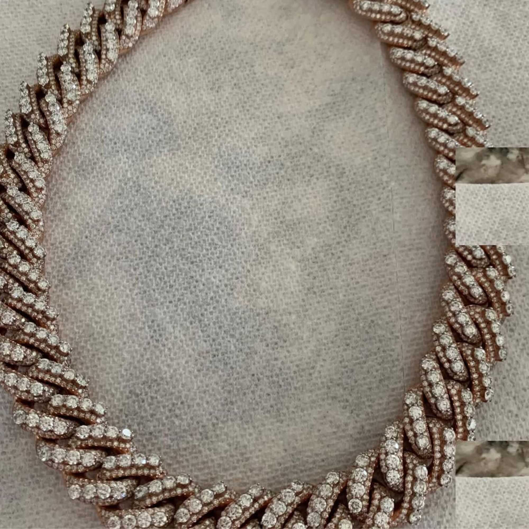Moissanite Cuban link chain