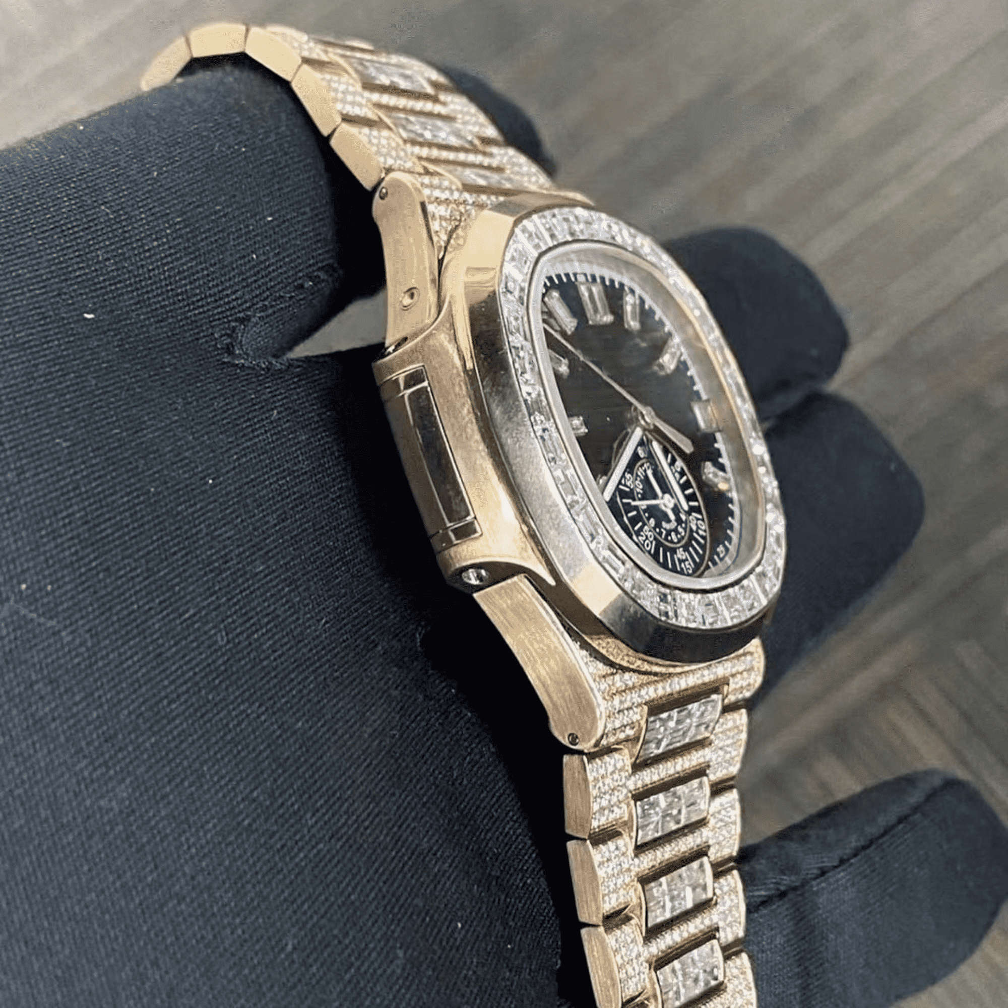 Stainless Steel Iced Out VVS Moissanite Watch for Party - Image 6