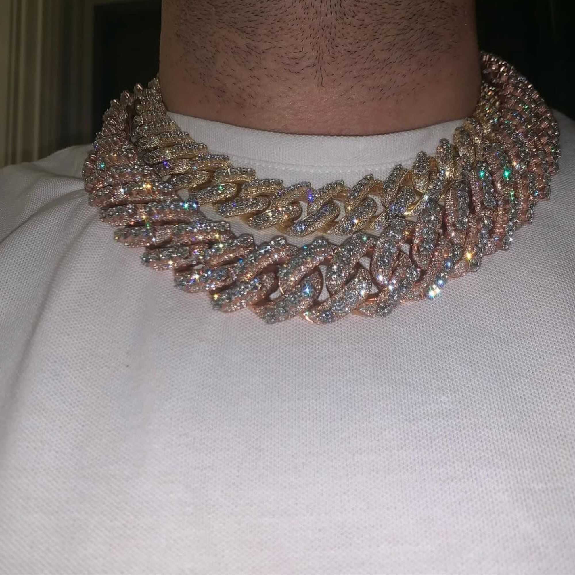 Moissanite Cuban link chain