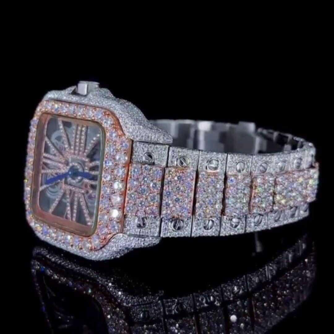 VVS Quality Bust Down Moissanite Diamond Watch - Image 4
