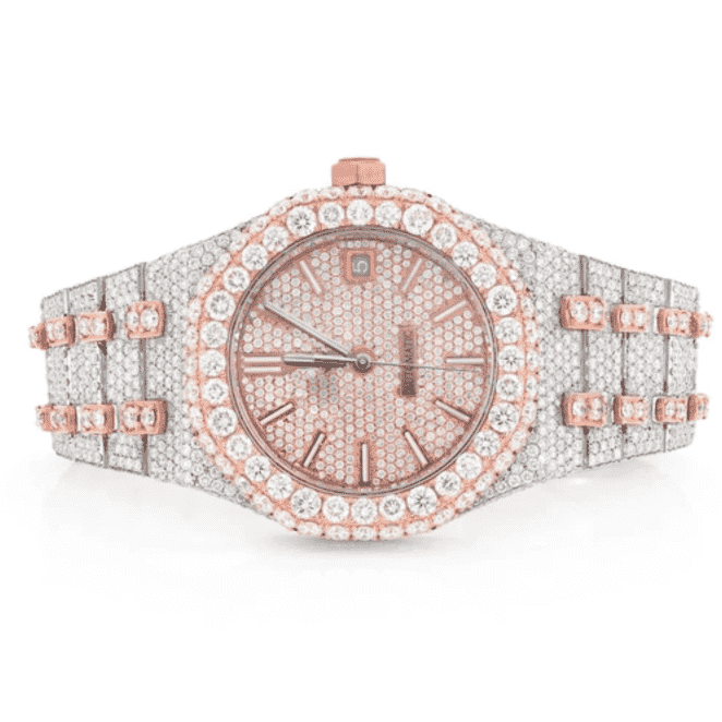 Moissanite Diamond Watch with Brilliant Sparkle for Luxury Style