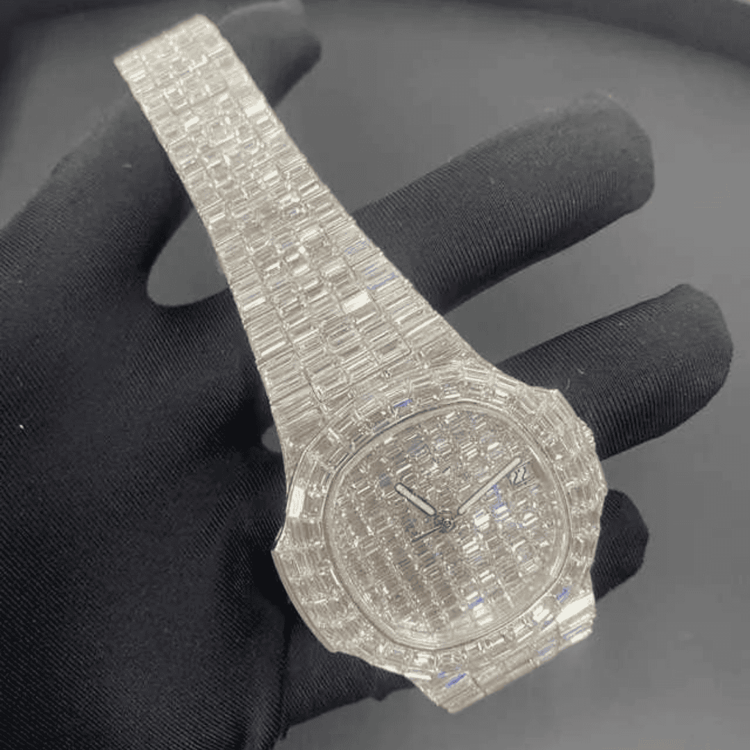 Luxury Build Iced Moissanite Watches for Men & Women - Image 2