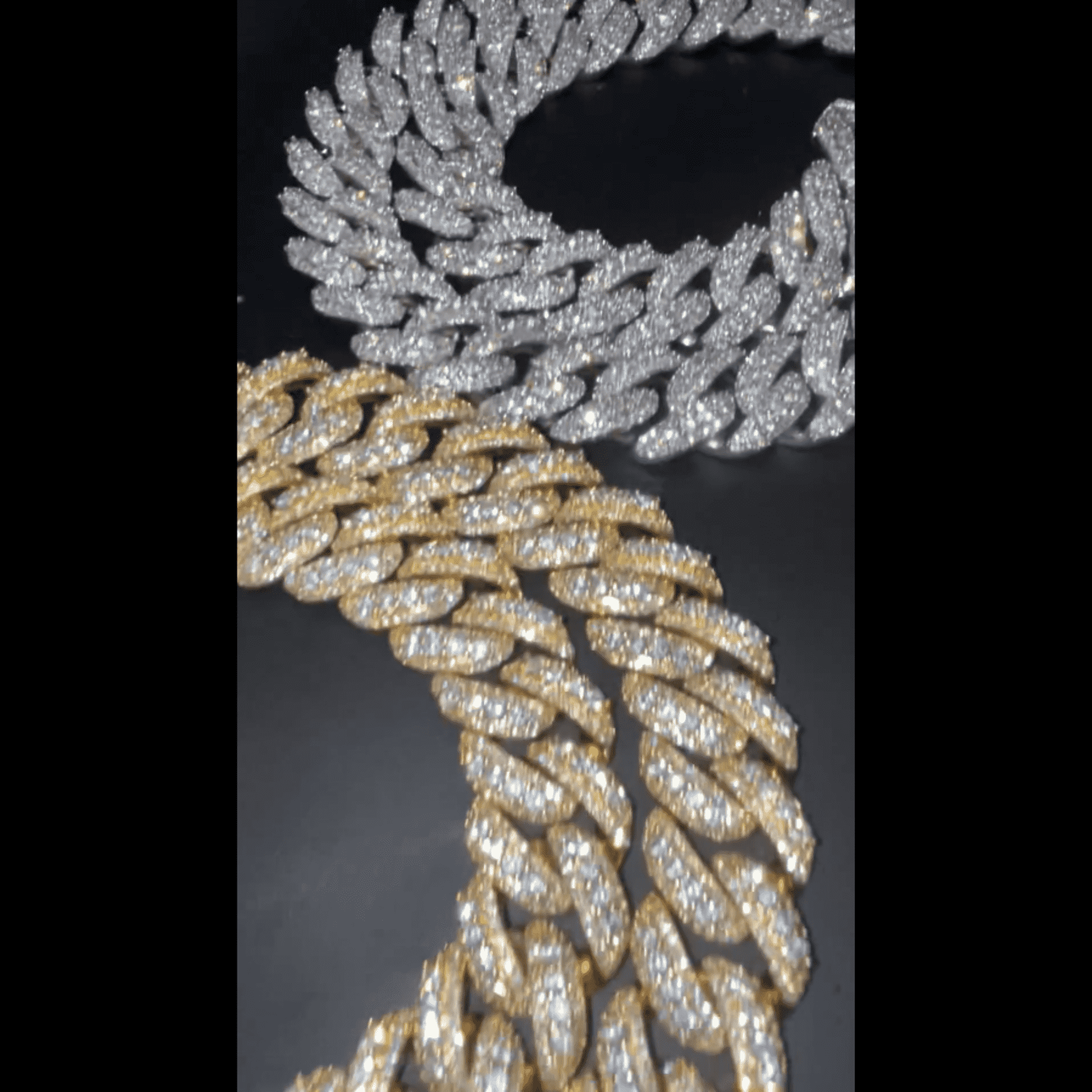 18mm Mens Moissanite Cuban Link Chain