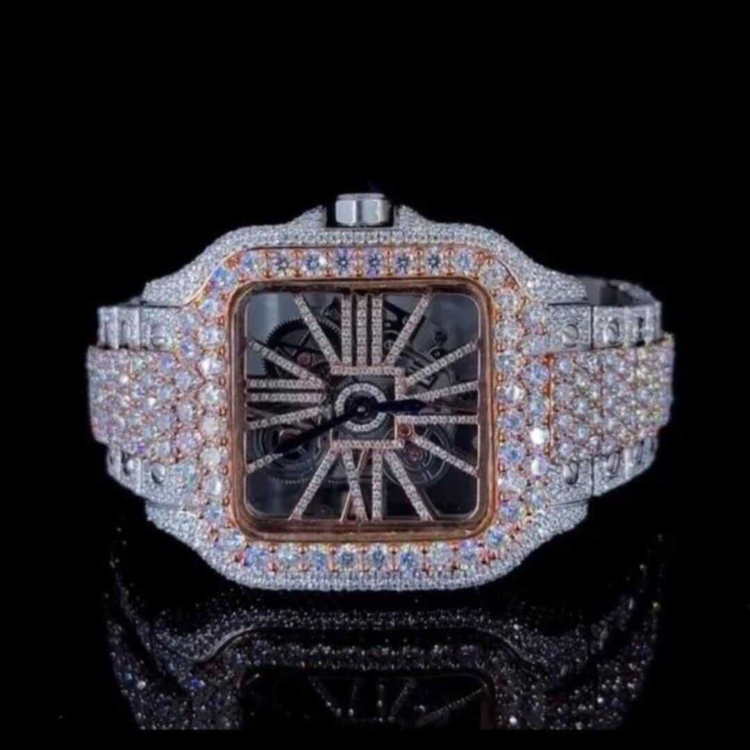 VVS Quality Bust Down Moissanite Diamond Watch