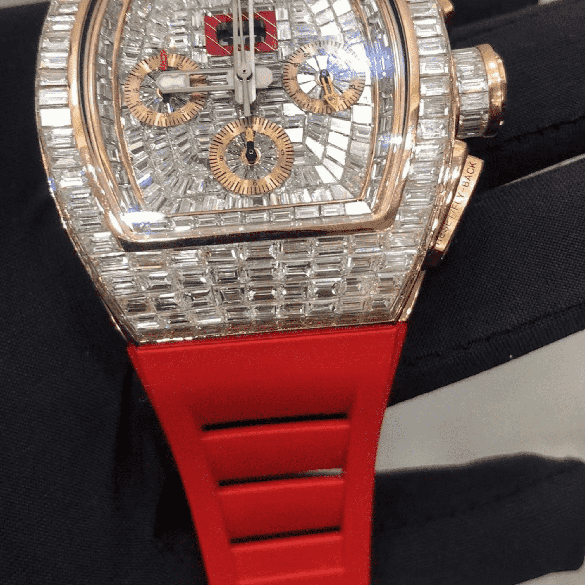 bust down moissanite steel vvs iced out watch