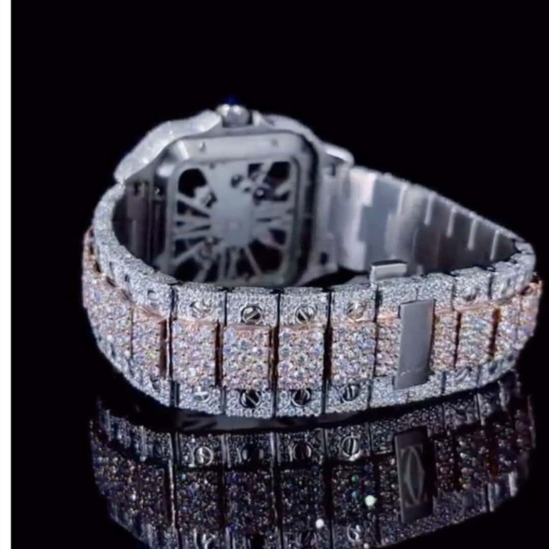 VVS Quality Bust Down Moissanite Diamond Watch - Image 3