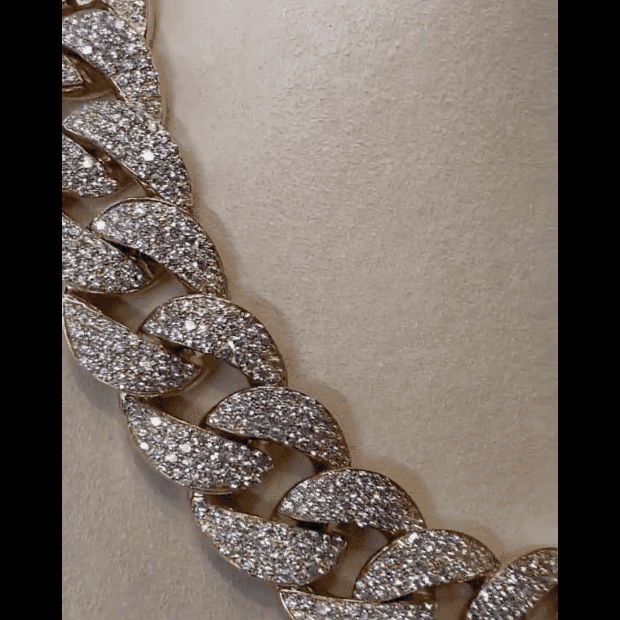 24mm Mens Silver Cuban Link Chain