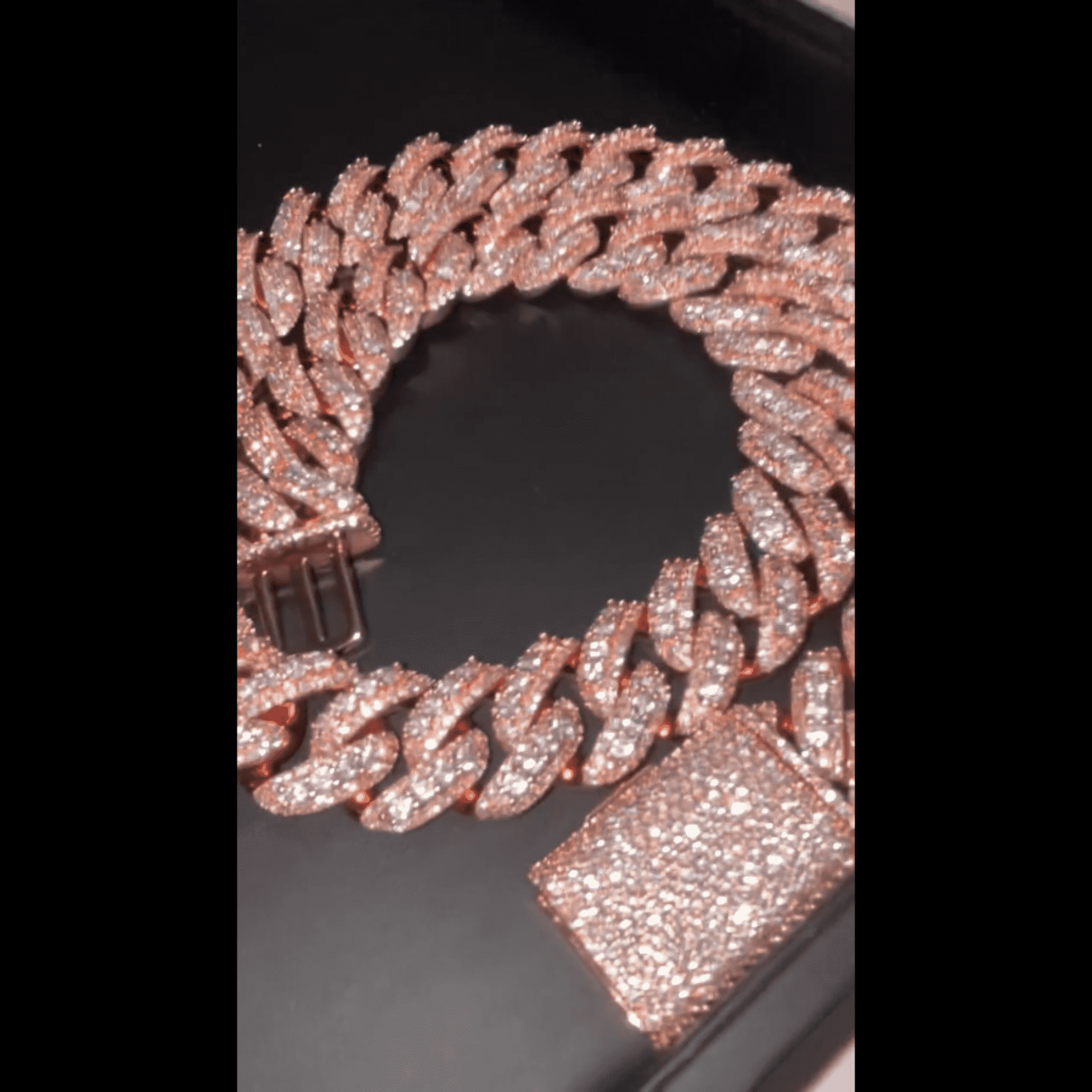 18mm Mens Moissanite Cuban Link Chain